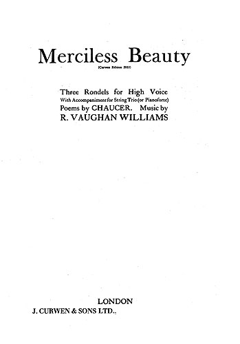 Ralph Vaughan Williams: Merciless Beauty: High Voice: Parts