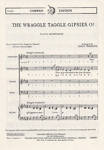 Leslie Woodgate: The Wraggle Taggle Gipsies  O!: SATB: Score