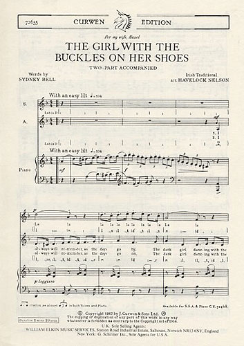 The Girl With The Buckles On Her Shoes: 2-Part Choir: Vocal Score