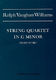 Ralph Vaughan Williams: String Quartet In G Minor: String Quartet: Instrumental
