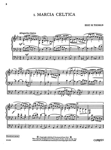 Eric Thiman: Six Pieces In Various Styles Book 2: Organ: Instrumental Album