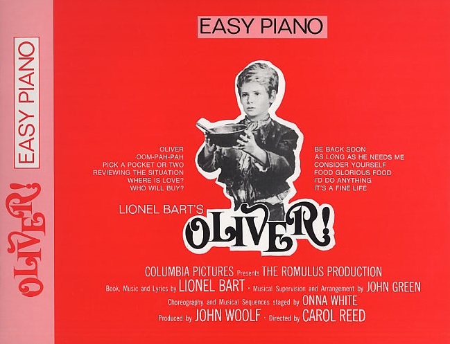 Lionel Bart: Oliver! (Easy Piano): Voice: Mixed Songbook