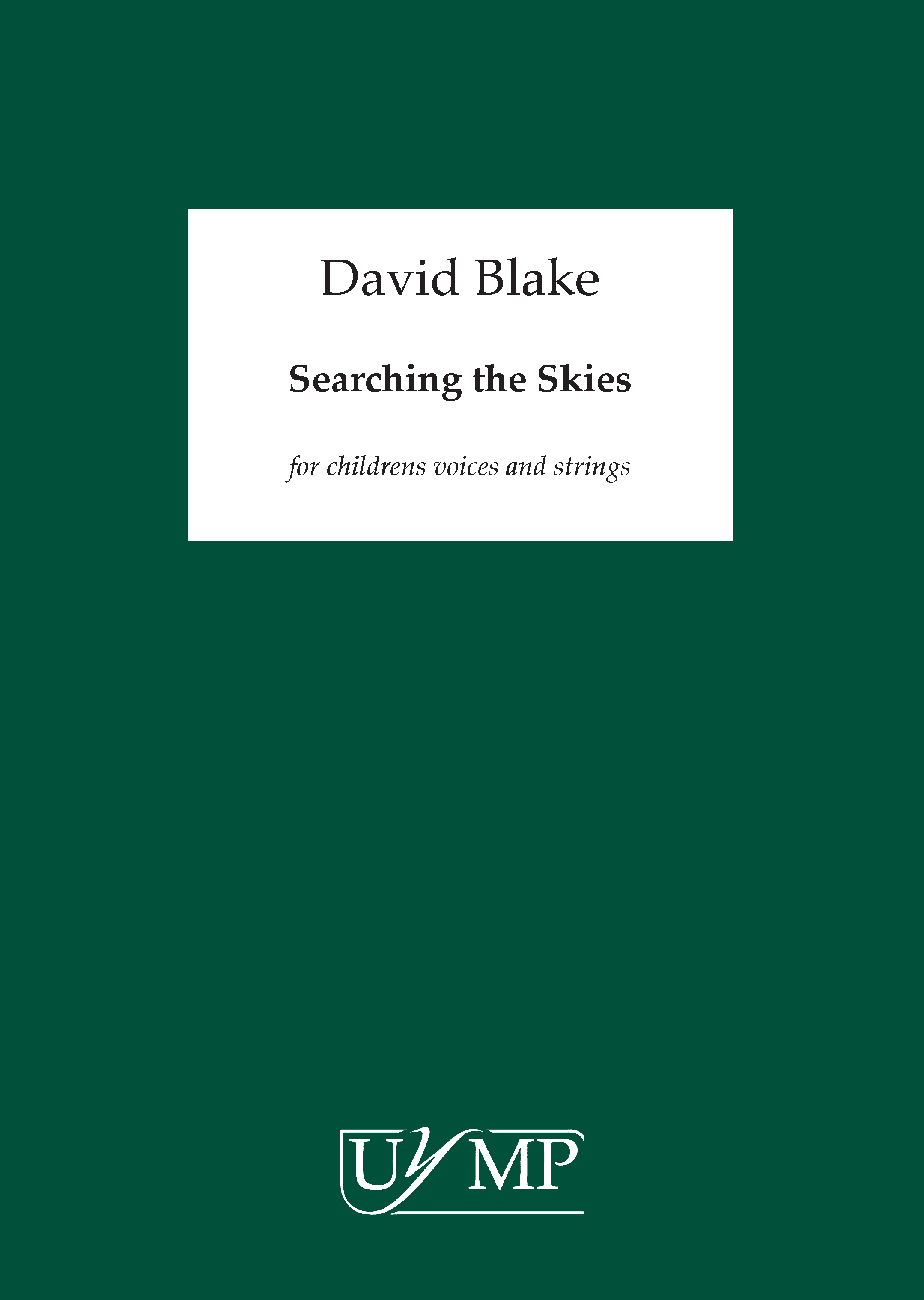 David Blake: Searching The Skies: Piano Accompaniment: Part