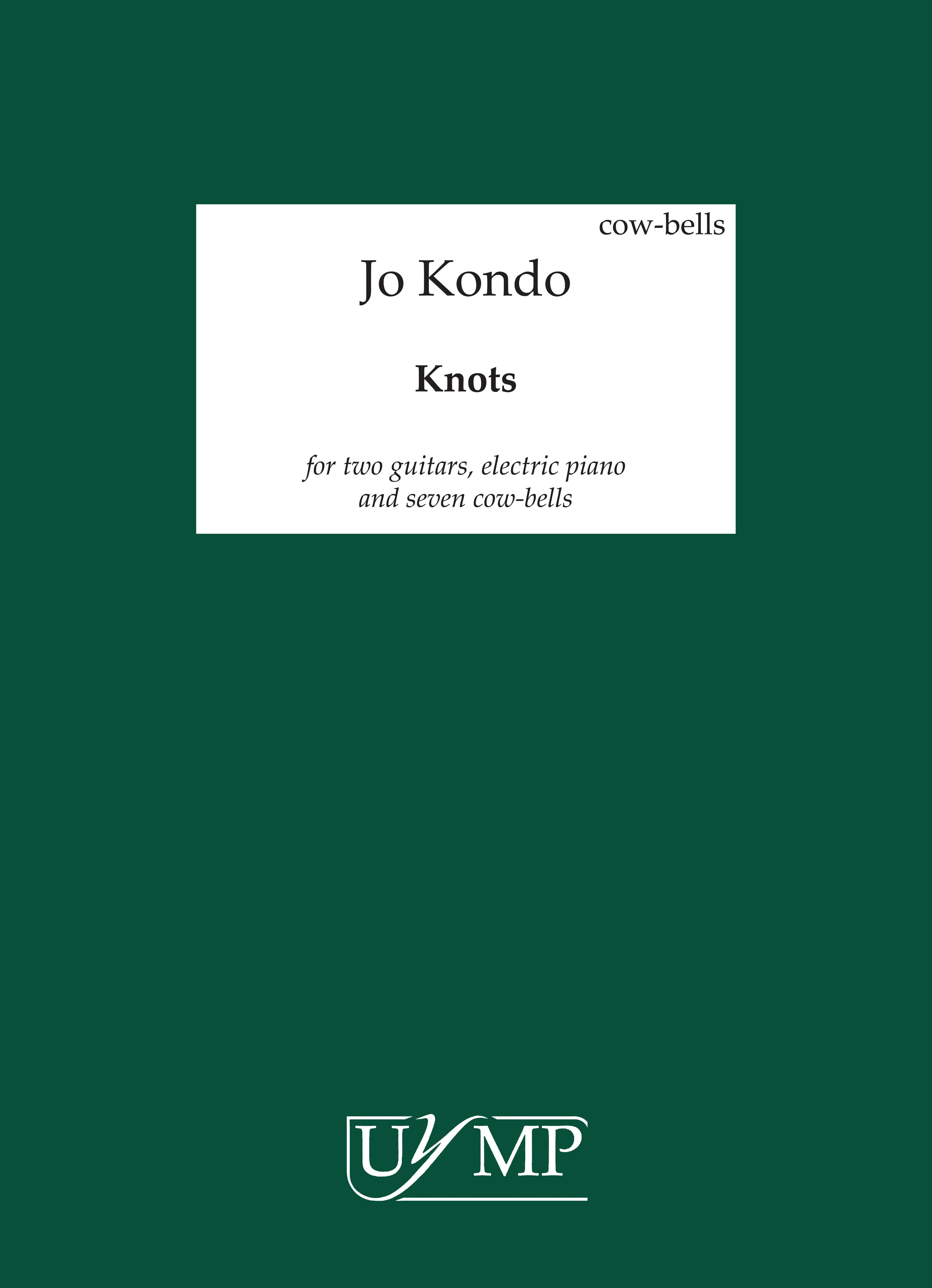 Jo Kondo: Knots: Chamber Ensemble: Parts