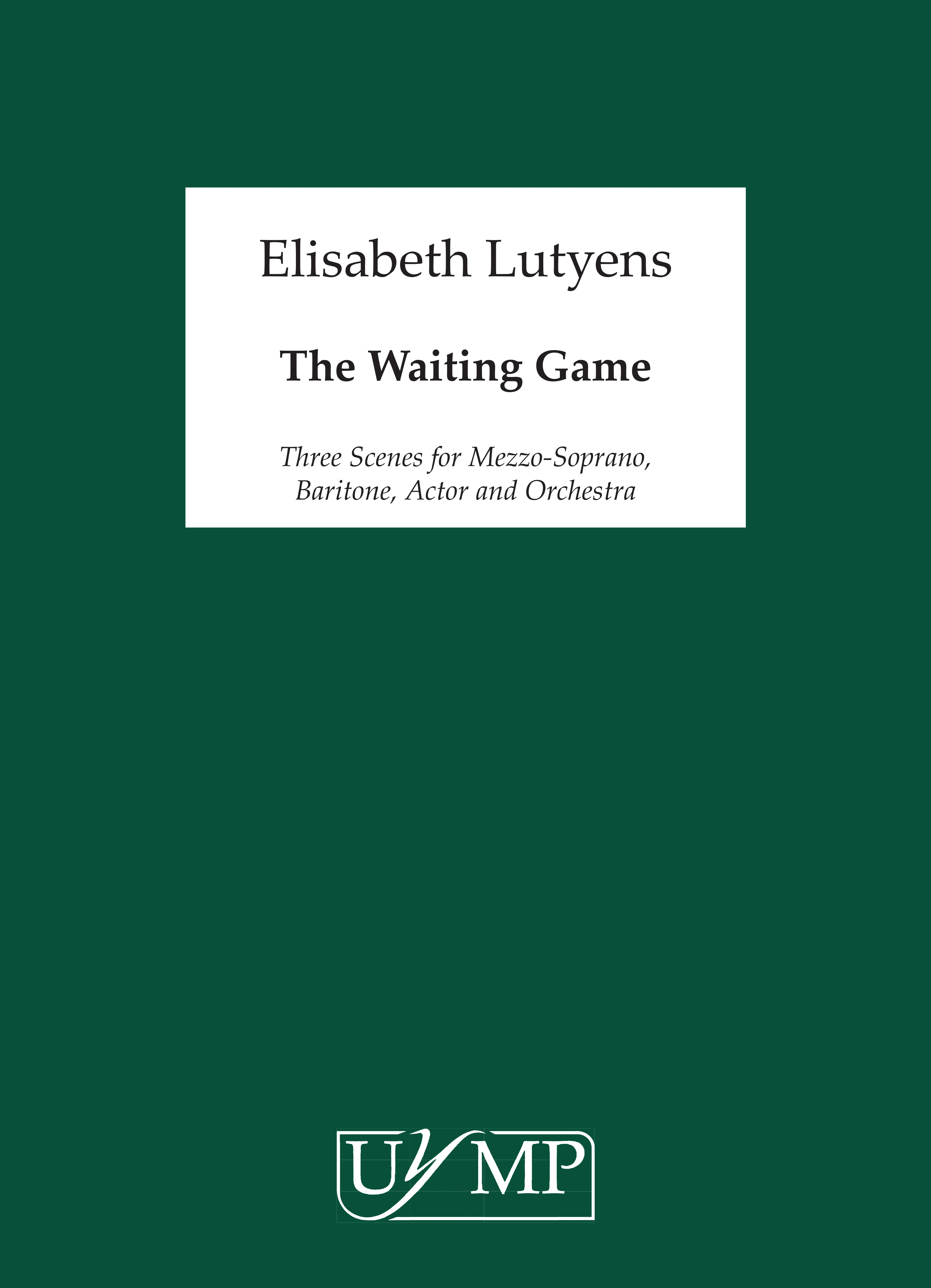 Elisabeth Lutyens: The Waiting Game Op.91: Orchestra: Score