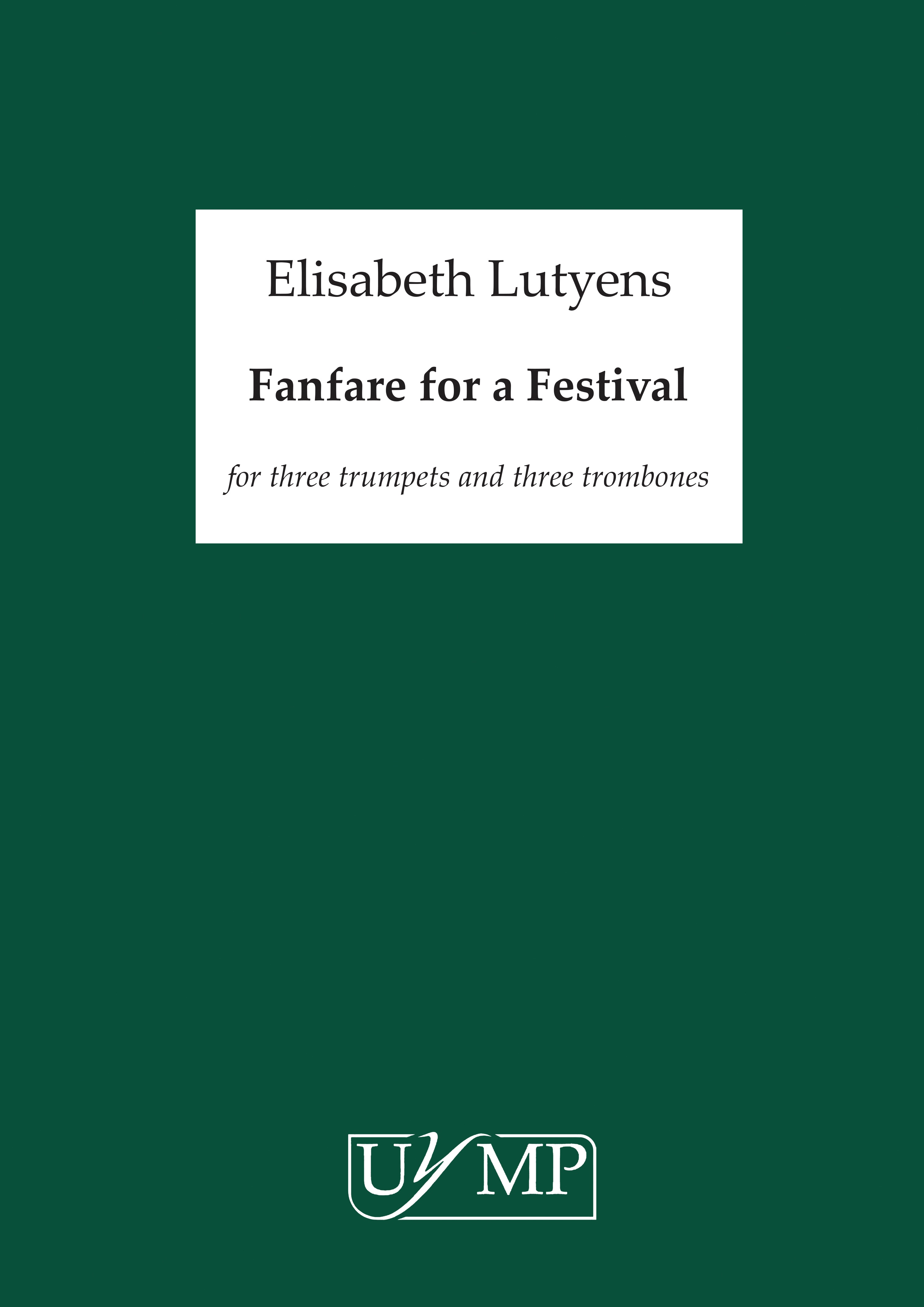 Elisabeth Lutyens: Fanfare For A Festival: Brass Ensemble: Score