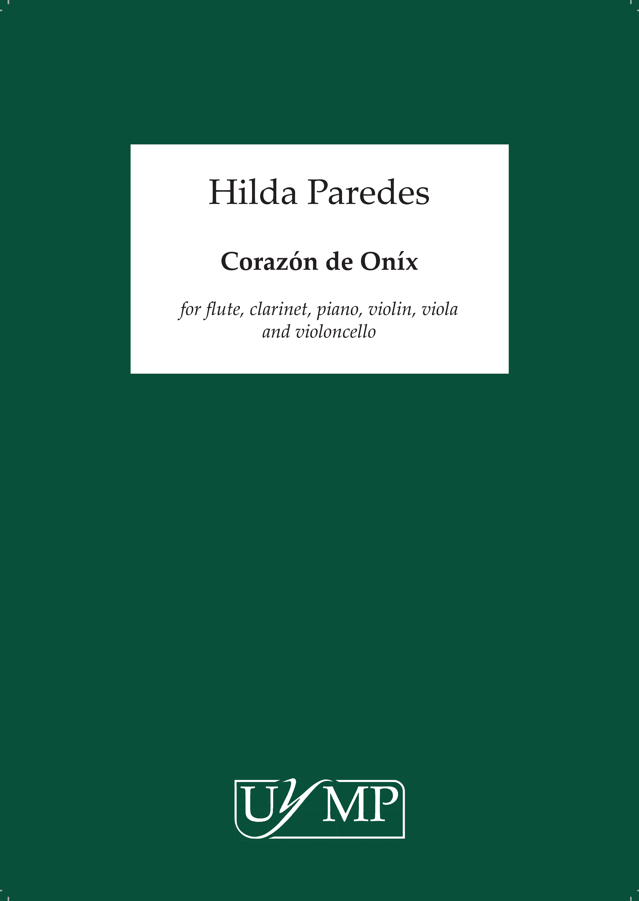 Hilda Paredes: Corazn de Onix: Chamber Ensemble: Score