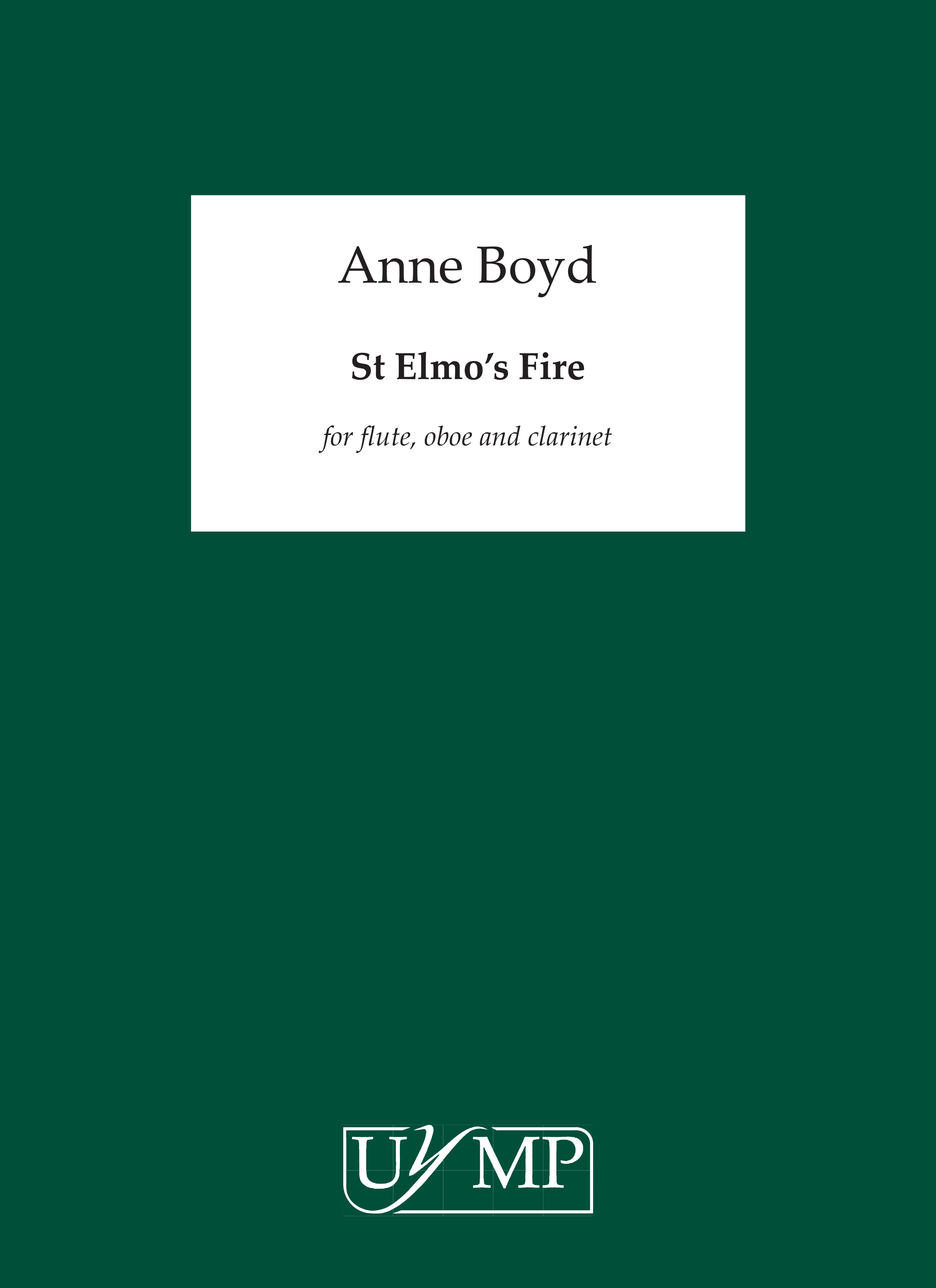 Anne Boyd: St. Elmo's Fire: Mixed Trio: Score