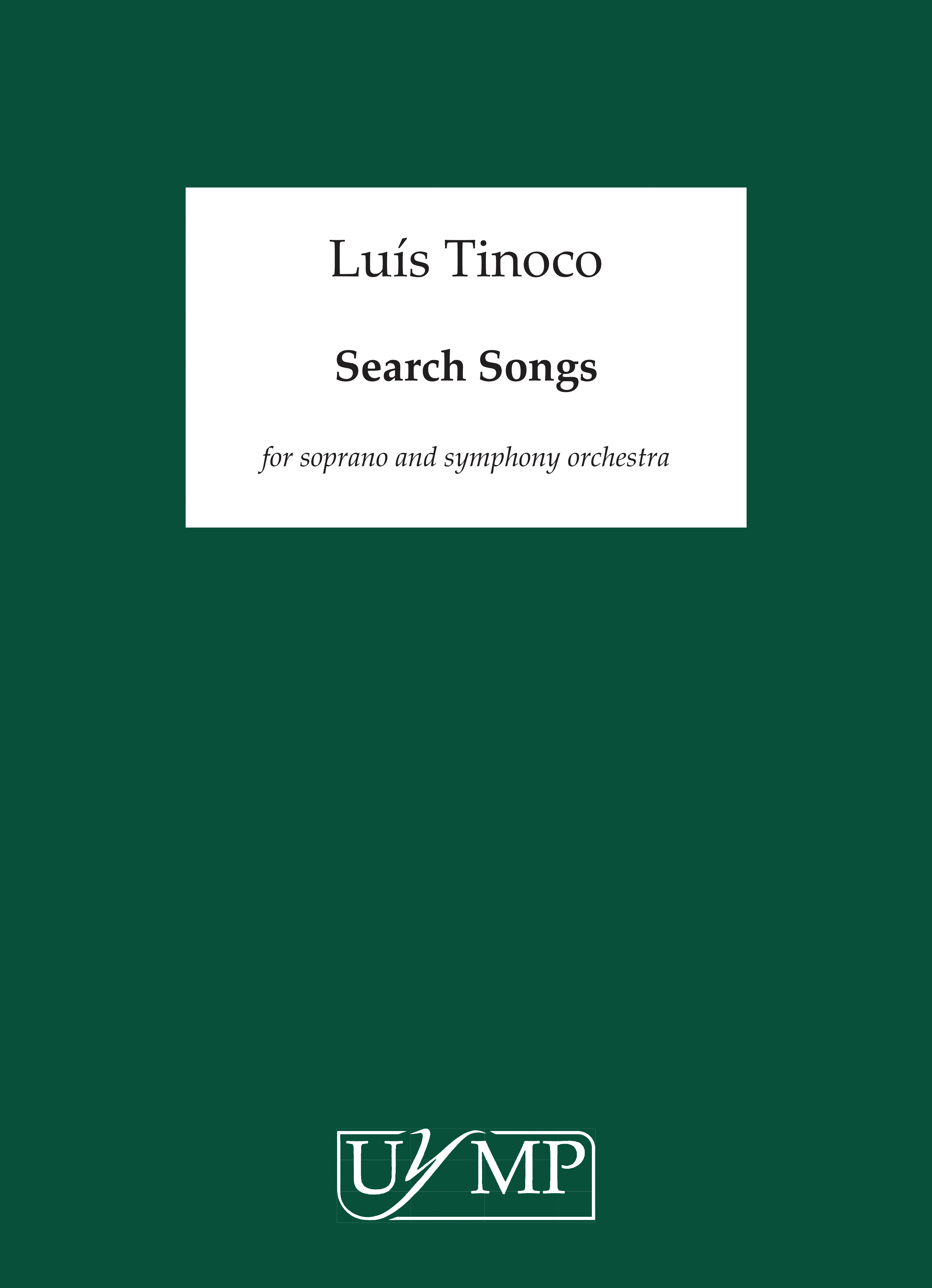 Luís Tinoco: Search Songs: Orchestra: Score