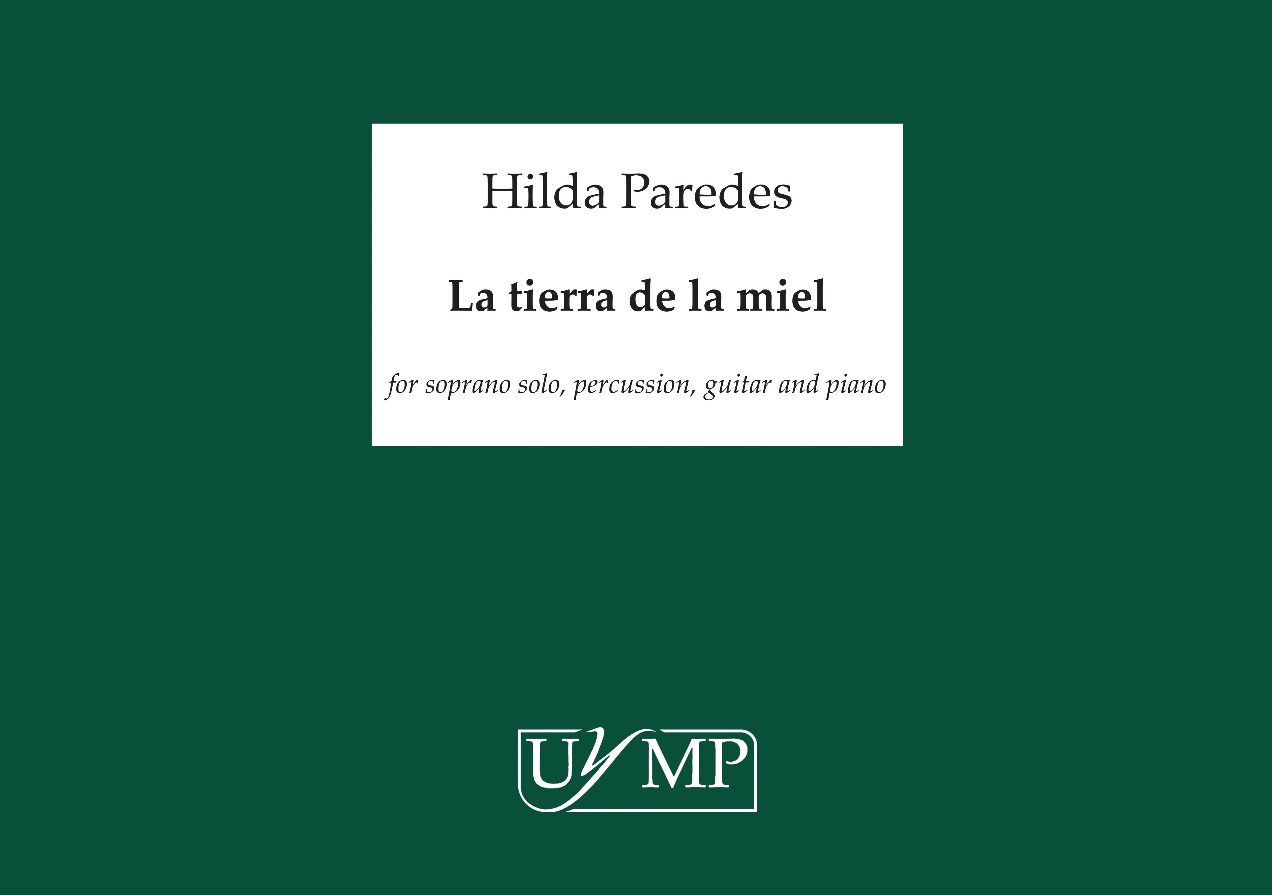 Hilda Paredes: La Tierra De La Miel: Chamber Ensemble: Score