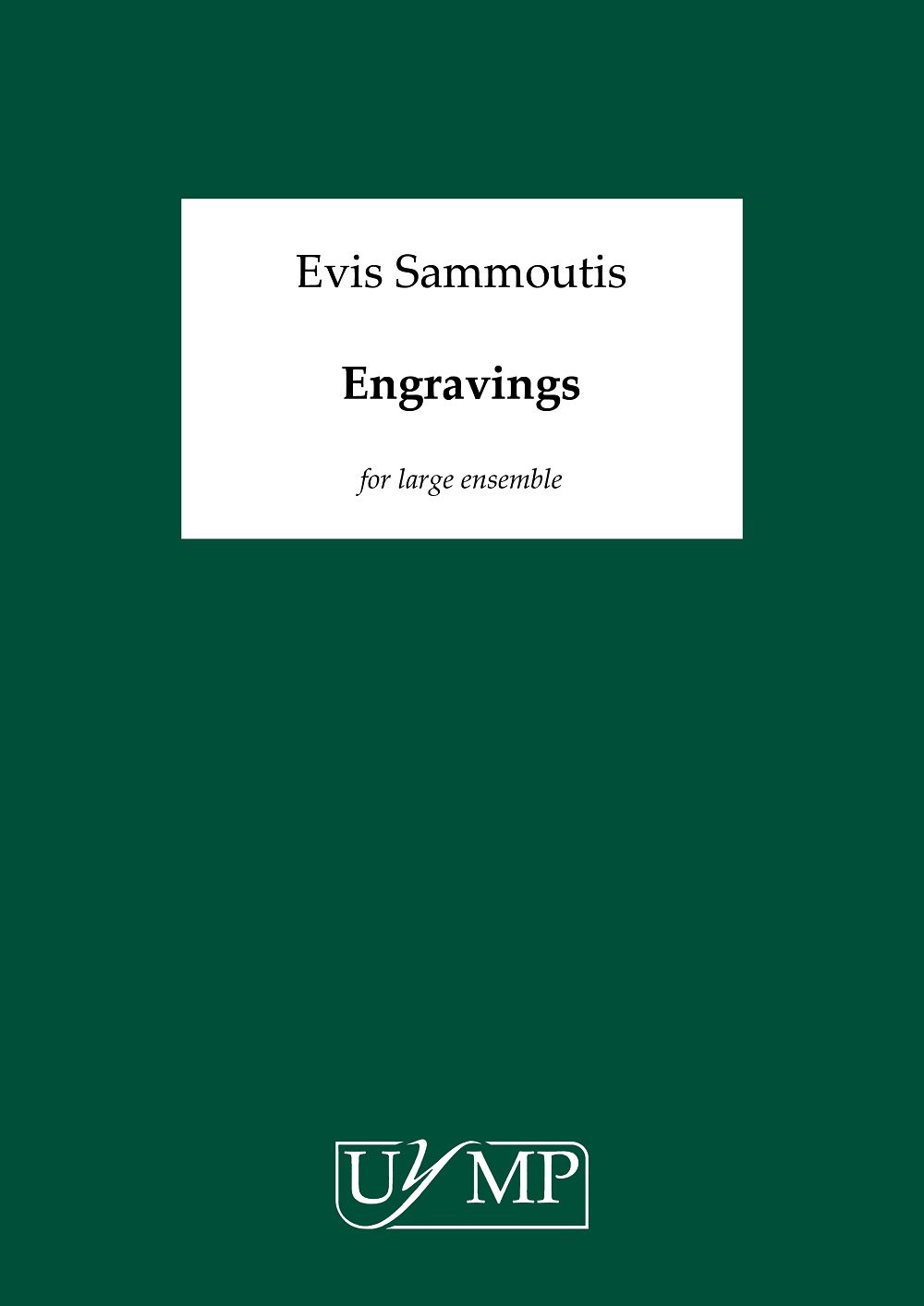 Evis Sammoutis: Engravings: Ensemble: Study Score