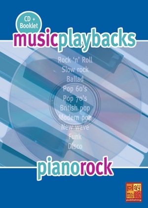 Music Playbacks CD : Piano Rock: Piano: Backing Tracks