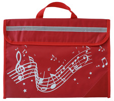 Musicwear - Wavy Stave Music Bag - Red: Music Bag
