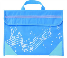 Musicwear - Wavy Stave Music Bag - Light Blue: Music Bag