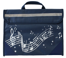 Musicwear - Wavy Stave Music Bag - Navy Blue: Music Bag