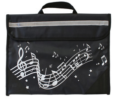 Musicwear - Wavy Stave Music Bag - Black: Music Bag