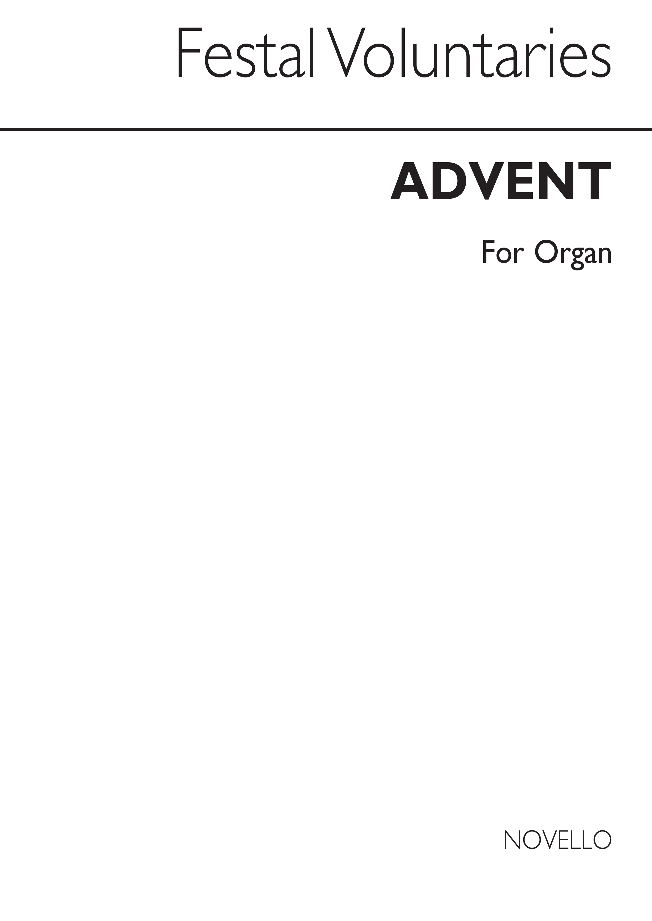 Festal Voluntaries: Advent: Organ: Instrumental Album