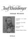 Josef Rheinberger: Sonatas 1 And 3 For Organ: Organ: Instrumental Album
