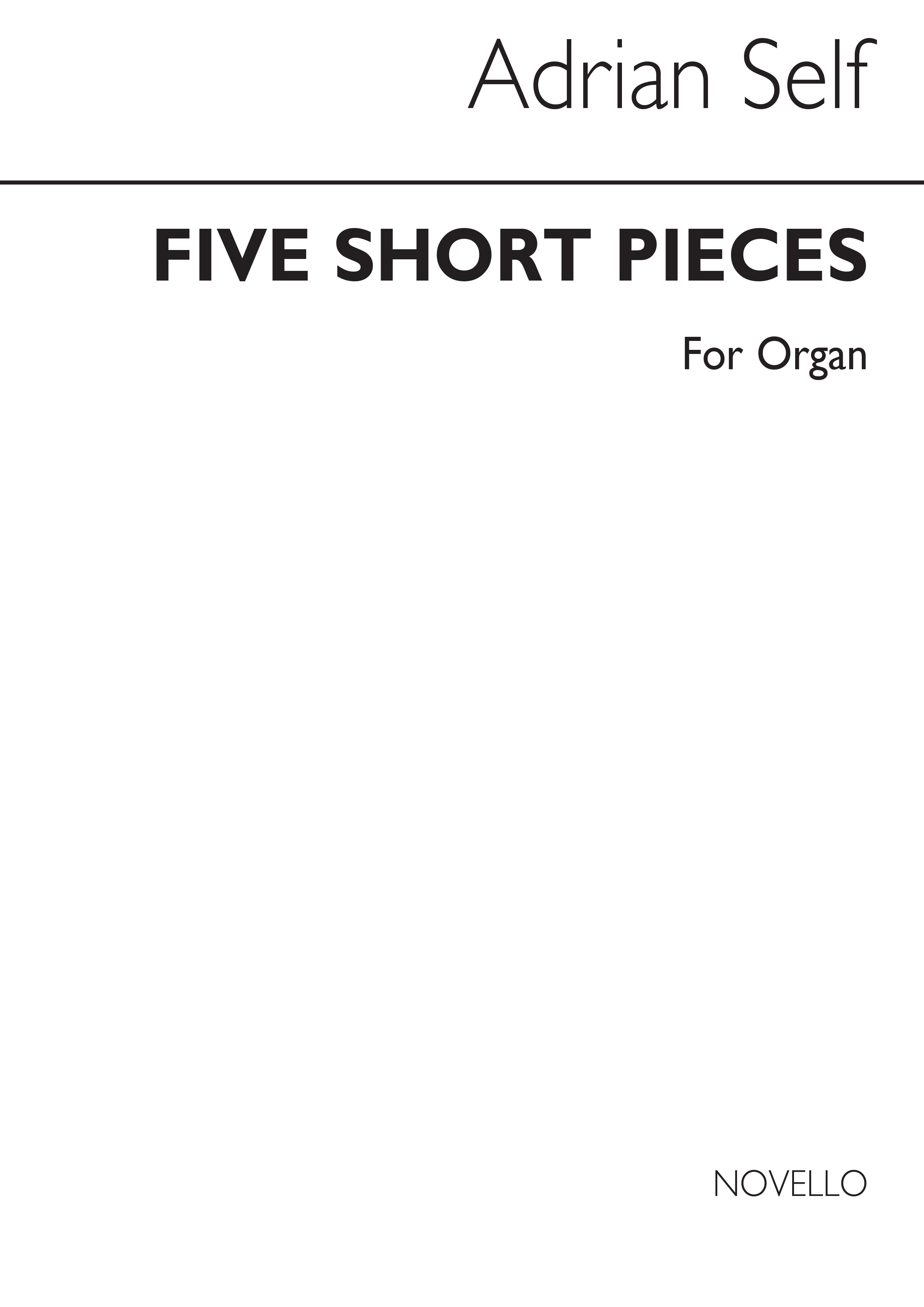 Five Short Pieces For Organ: Organ: Instrumental Work