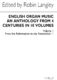 Anthology Of English Organ Music Book 01: Organ: Instrumental Album