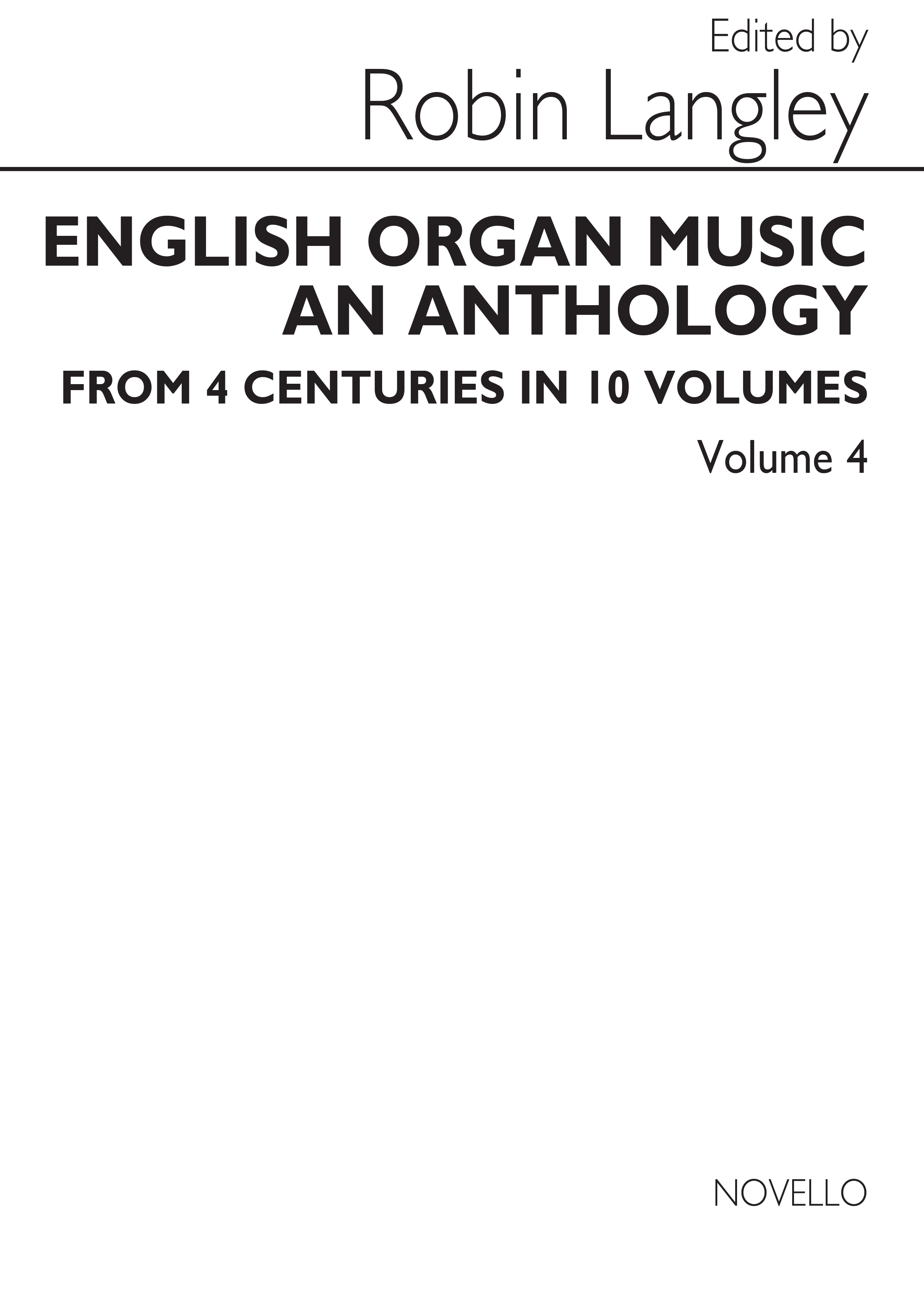 English Organ Music Volume Four: Organ: Instrumental Album