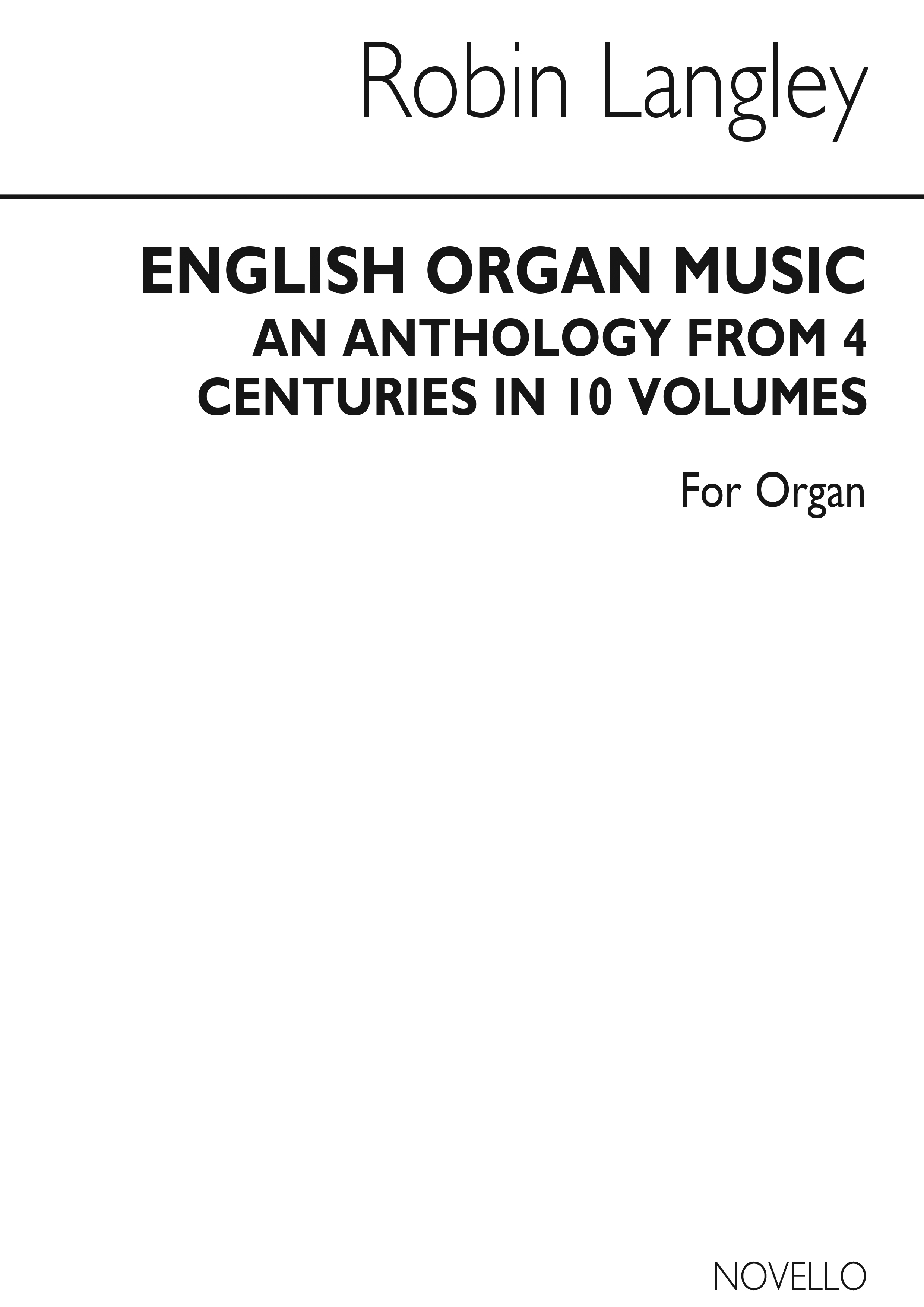 English Organ Music Volume Ten: Organ: Instrumental Album