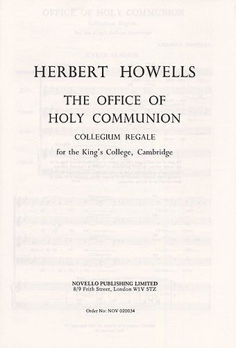 Herbert Howells: Communion Service (Collegium Regale): SATB: Vocal Score