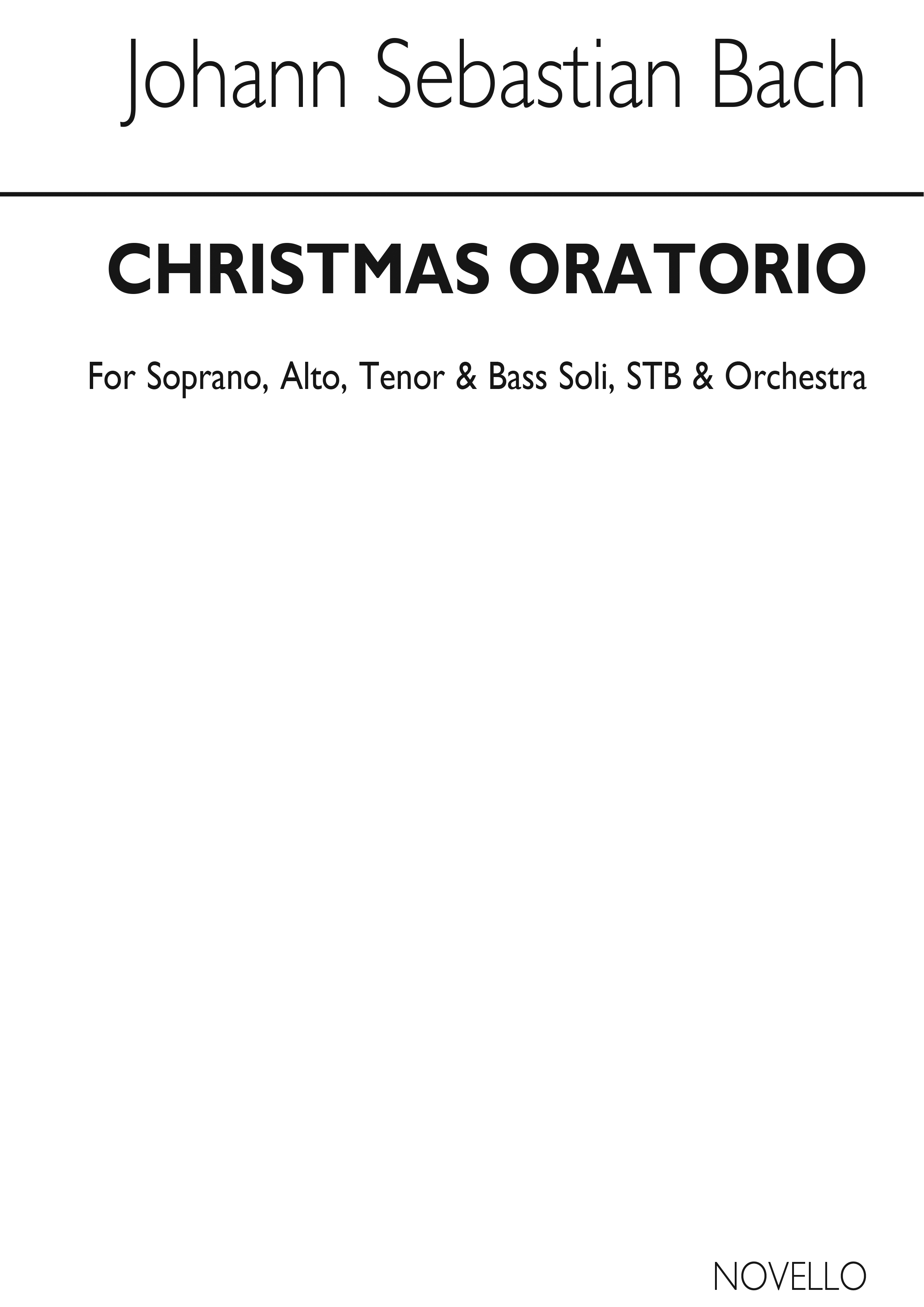 Johann Sebastian Bach: Christmas Oratorio Vocal Score (Troutbeck): SATB: Vocal