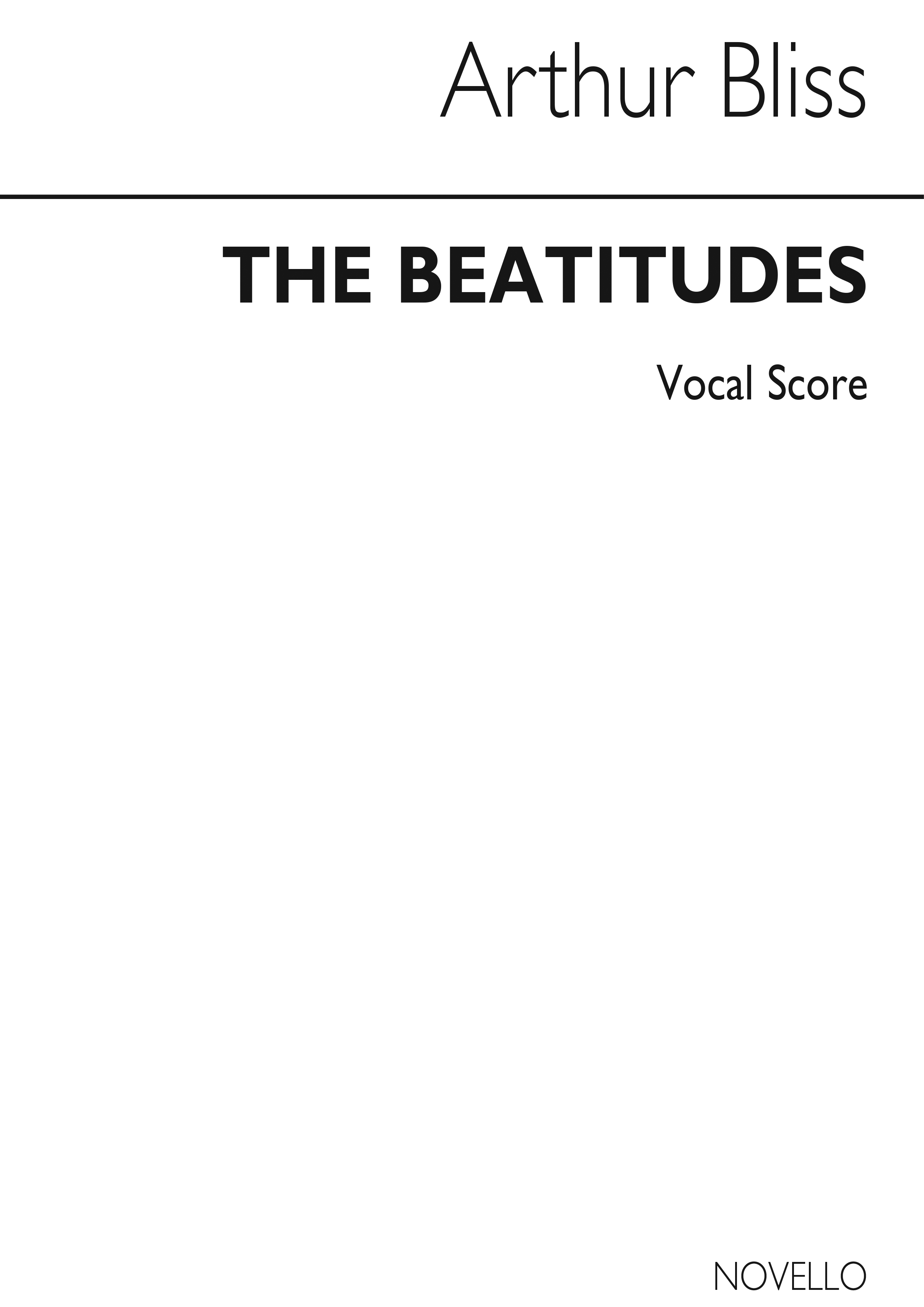Arthur Bliss: Beatitudes: SATB: Vocal Score