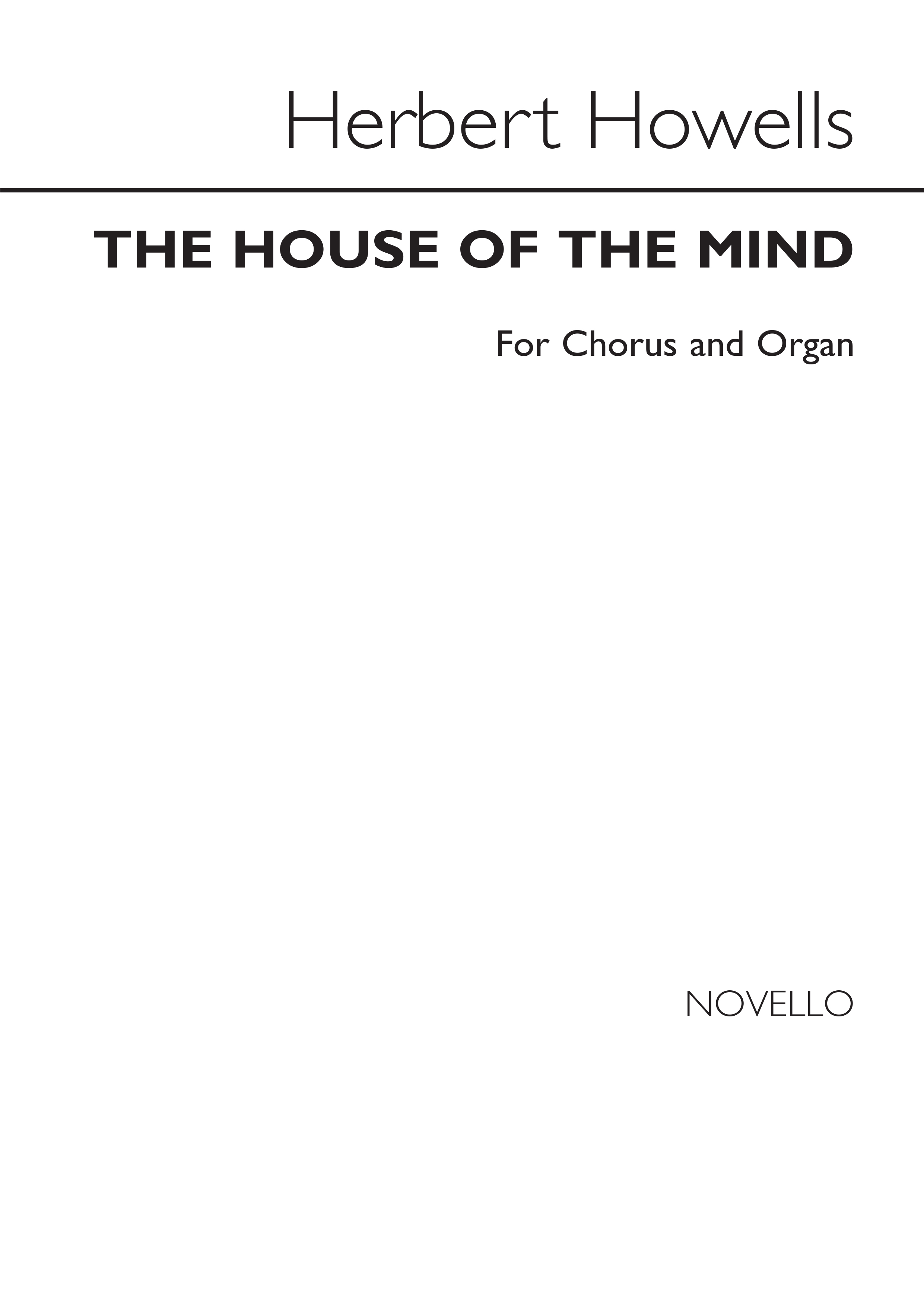 Herbert Howells: The House of the Mind: SATB: Vocal Score