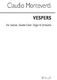 Claudio Monteverdi: Vespers: SATB: Vocal Score