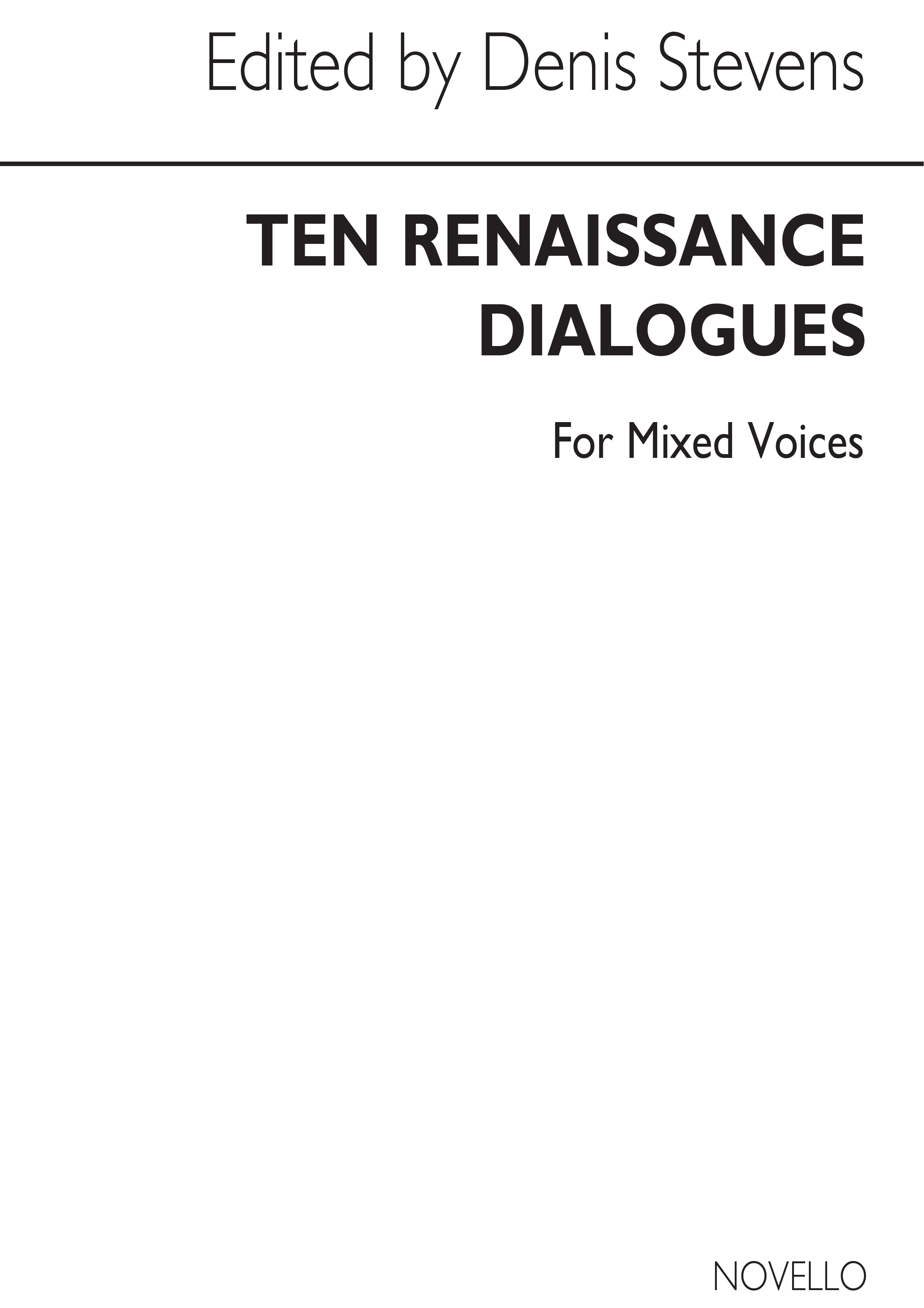 Bernard Stevens: Ten Renaissance Dialogues: Voice: Vocal Score