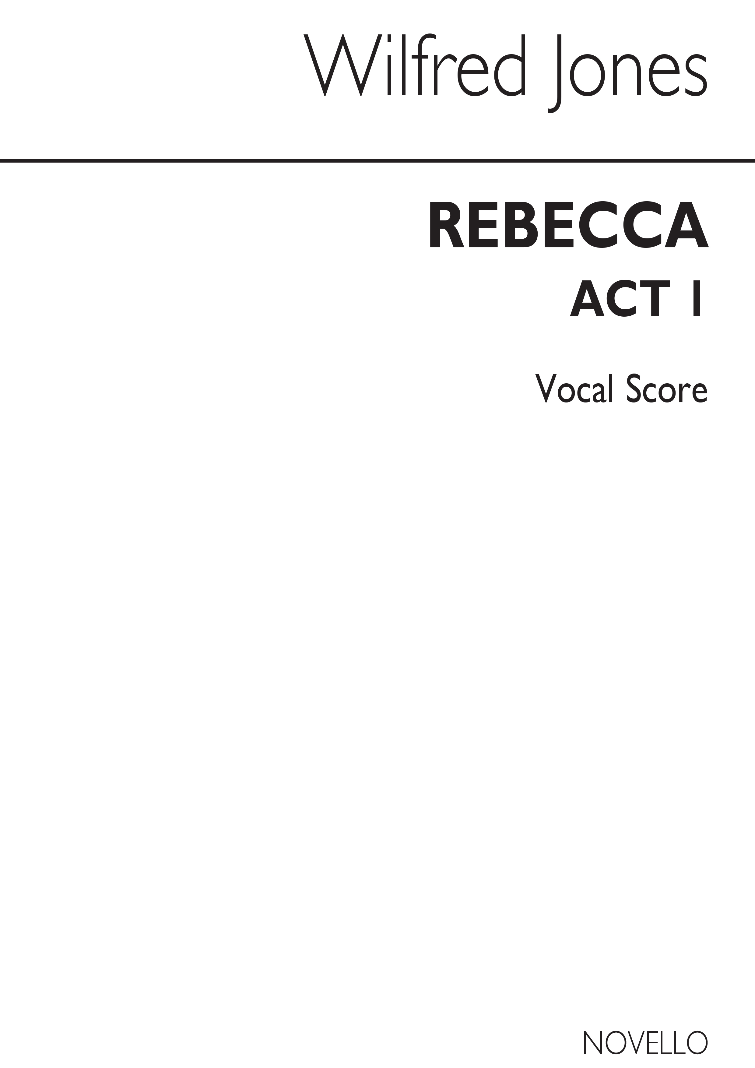 Wilfred Josephs: Rebecca: Voice: Vocal Score