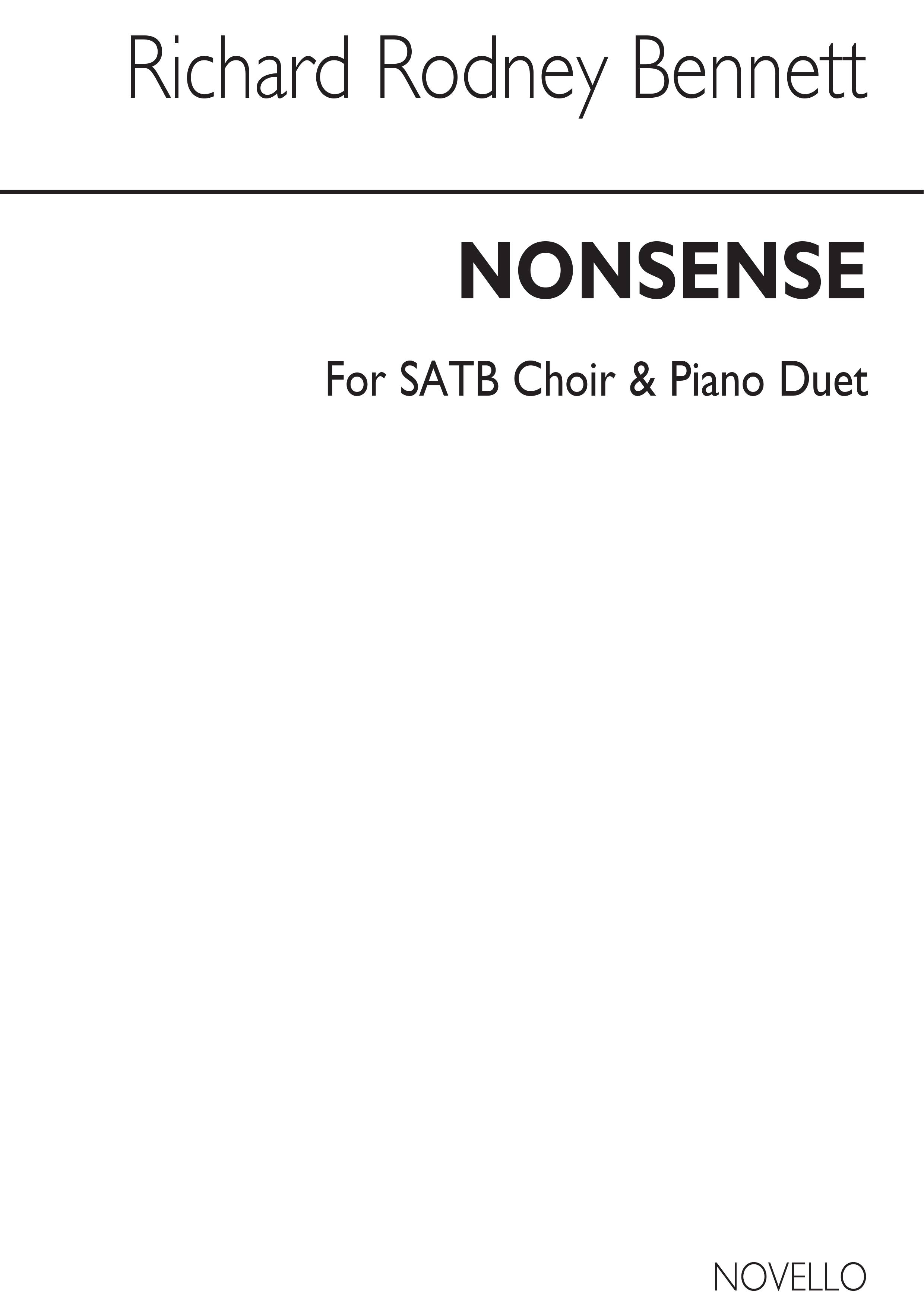 Richard Rodney Bennett: Nonsense: SATB: Vocal Work