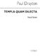 Paul Drayton: Templa Quam Dilecta: SATB: Vocal Score