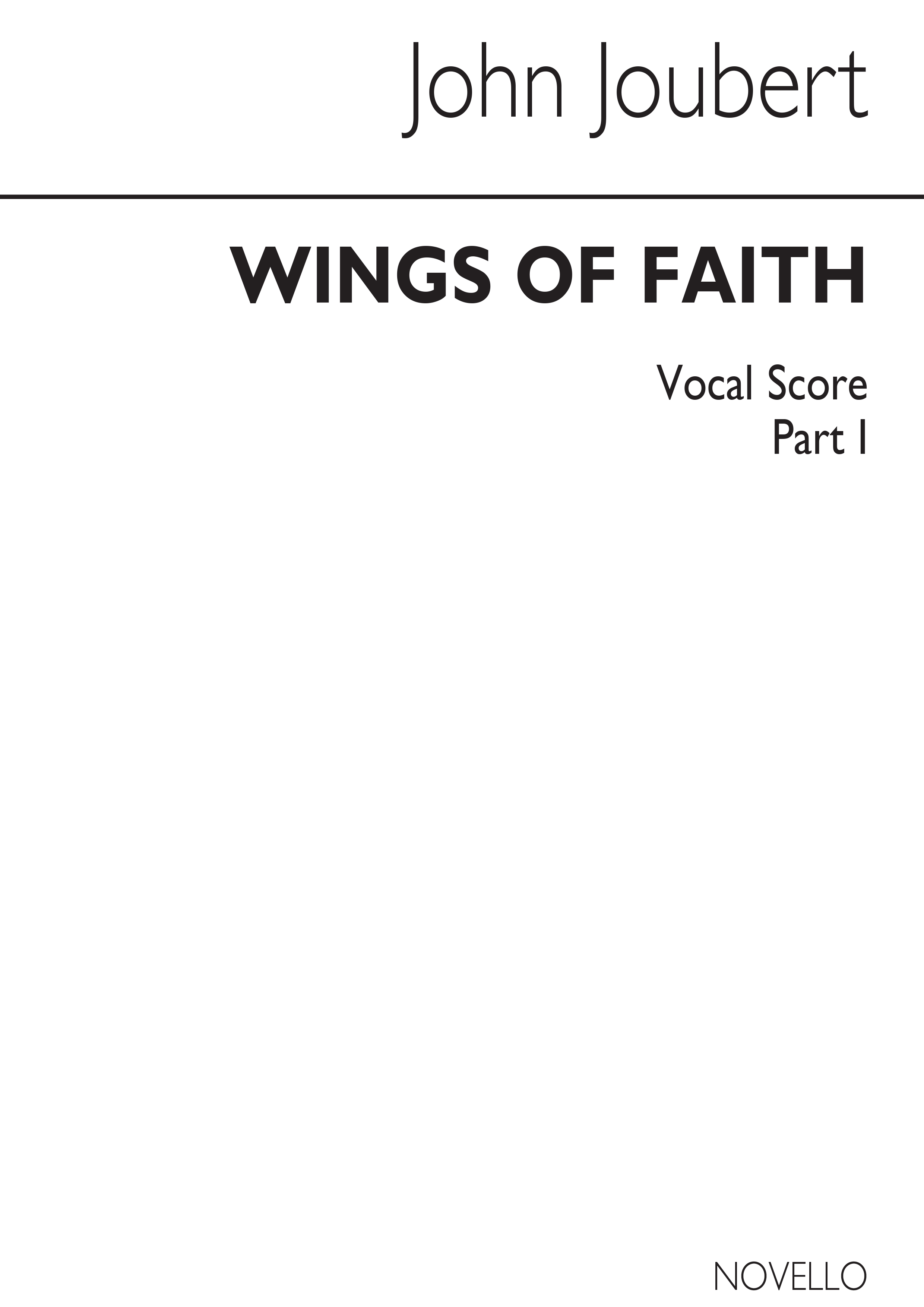 John Joubert: Wings Of Faith: Voice: Vocal Score