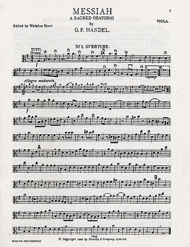 Georg Friedrich Hndel: Messiah - A Sacred Oratorio: Viola: Part
