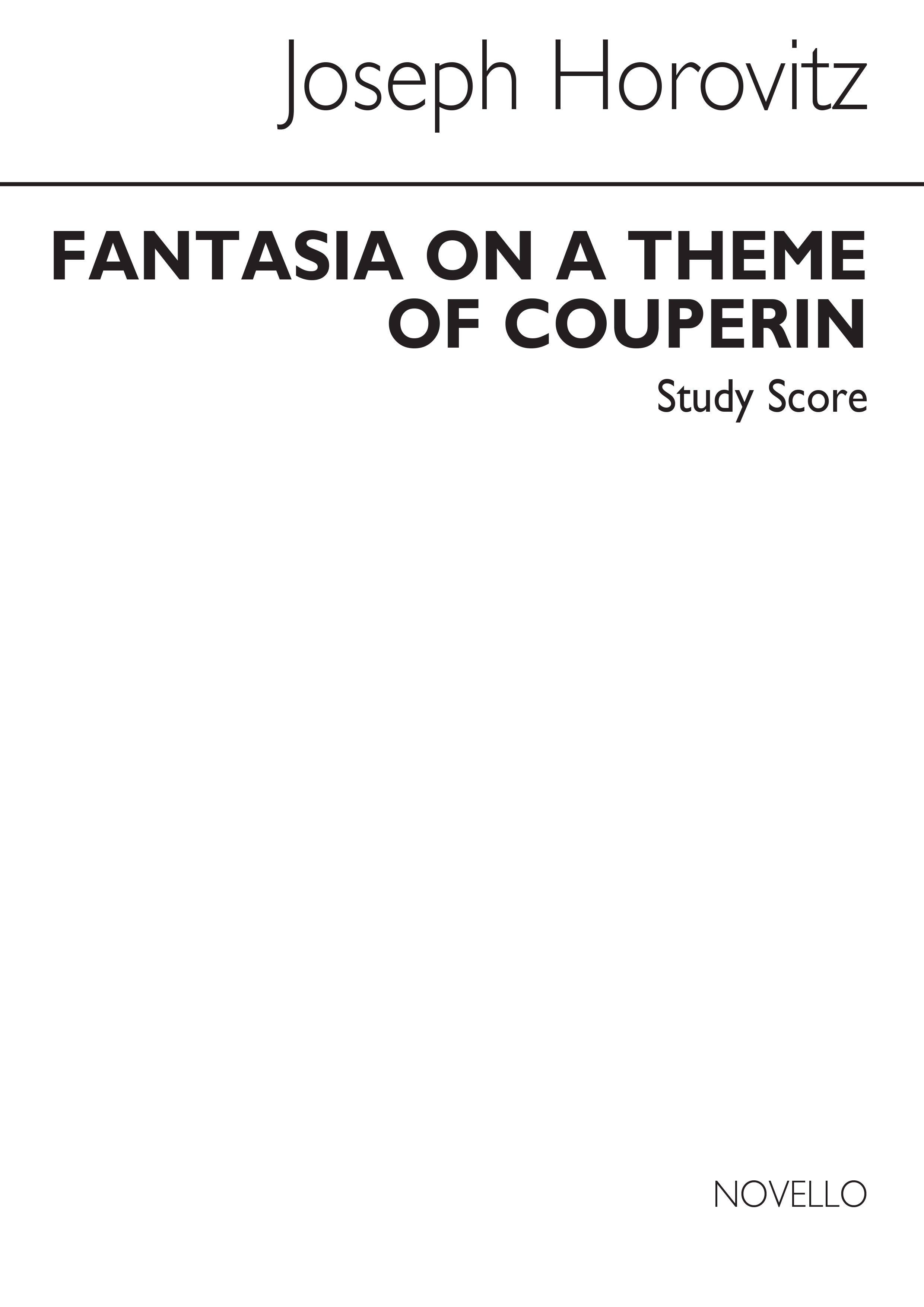 Joseph Horovitz: Fantasia On A Theme Of Couperin: String Ensemble: Study Score