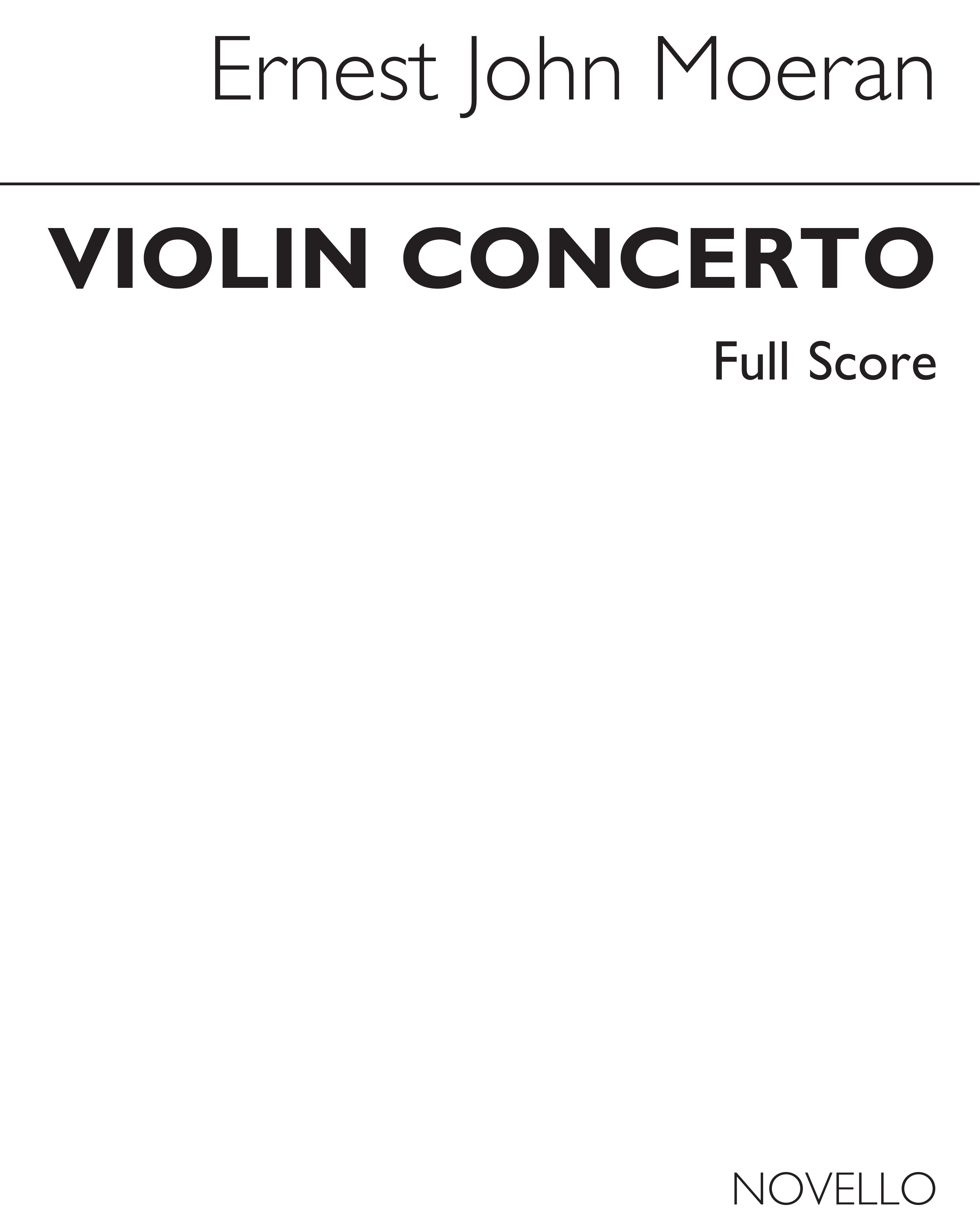 E.J. Moeran: Concerto For Violin: Violin: Instrumental Work
