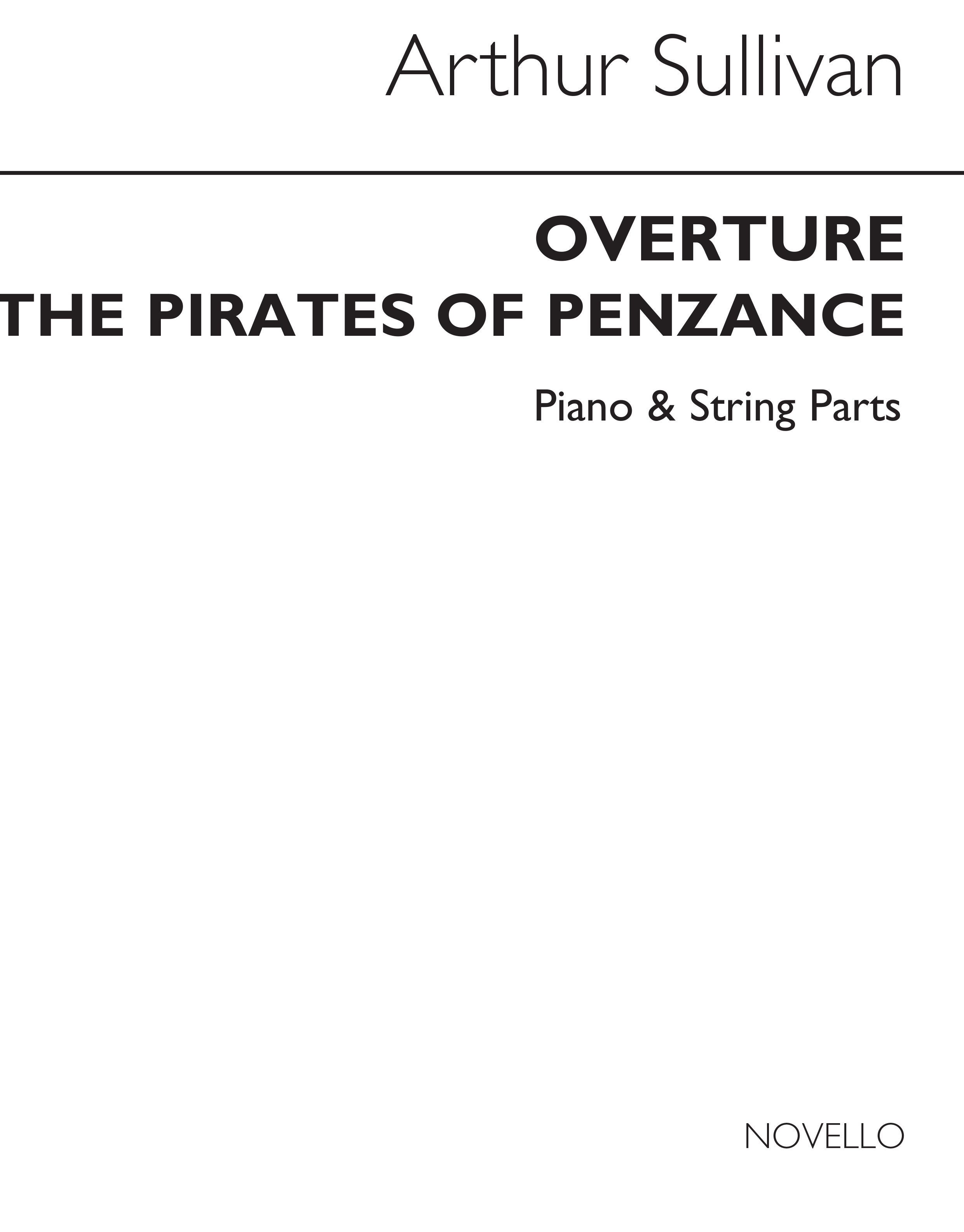 Arthur Seymour Sullivan: Overture Pirates Of Penzance (Strings/Piano): String