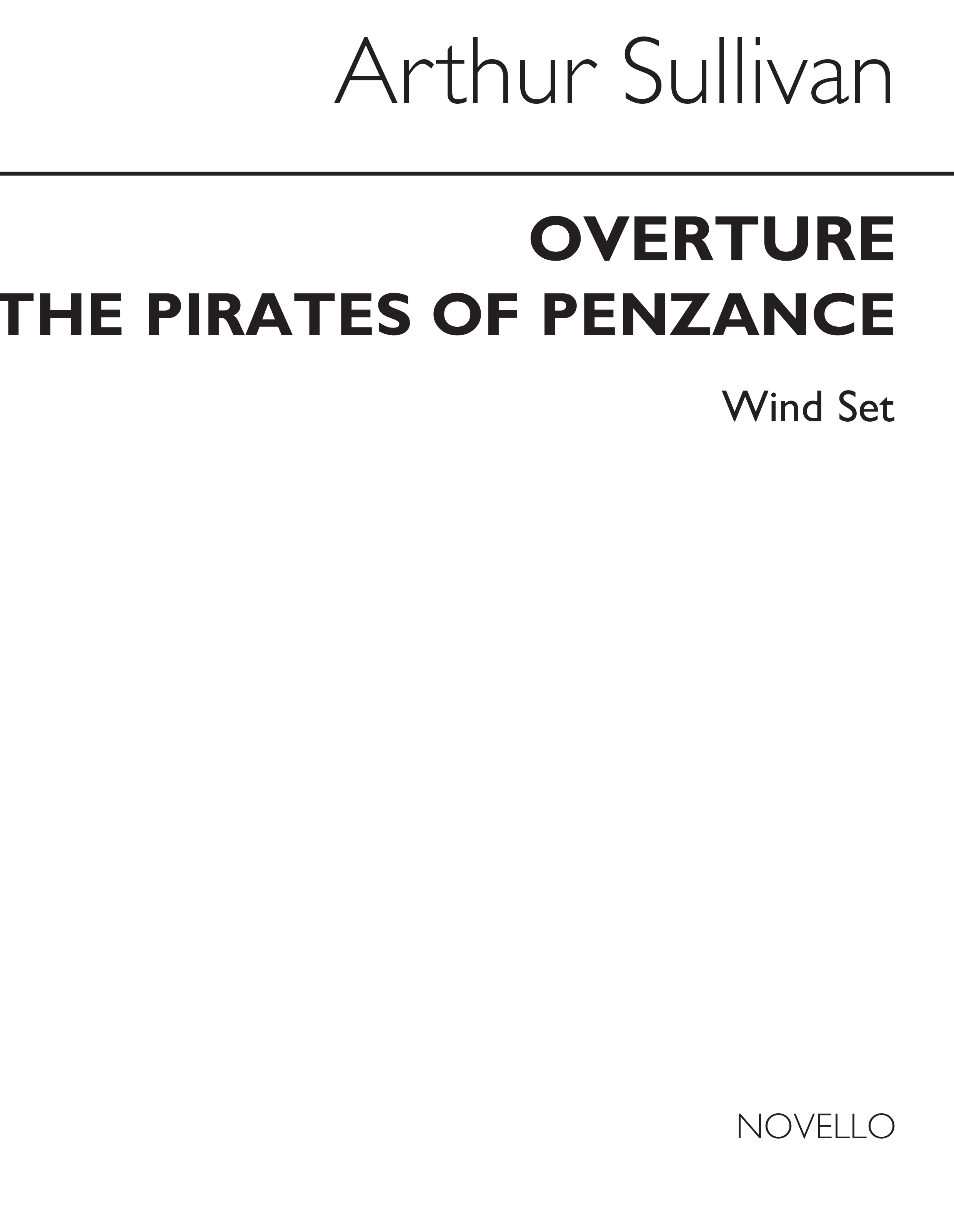 Arthur Seymour Sullivan: Overture Pirates Of Penzance (Wind): Wind Ensemble: