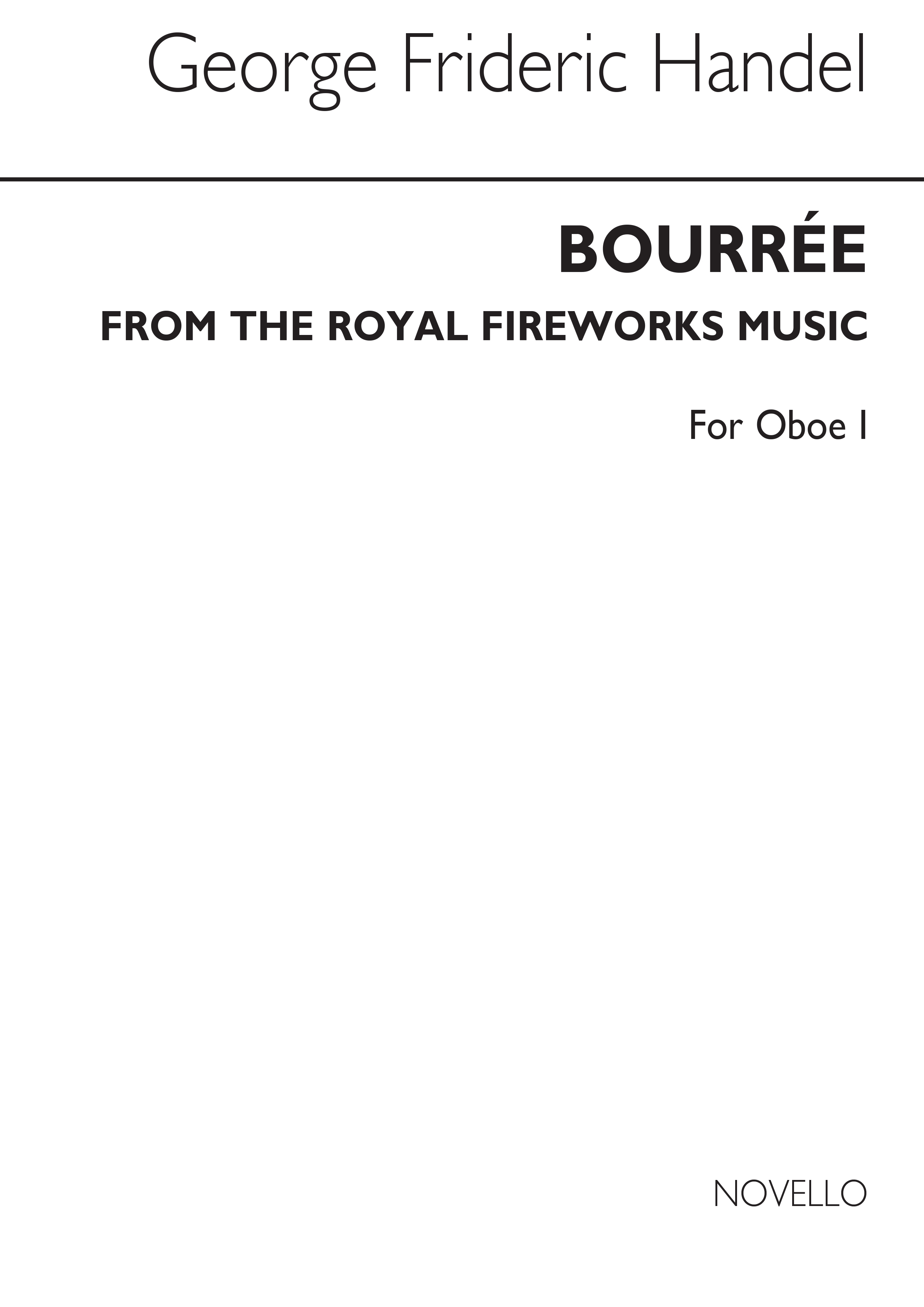 Georg Friedrich Händel: Bourree From The Fireworks Music (Oboe 1): Oboe: Part