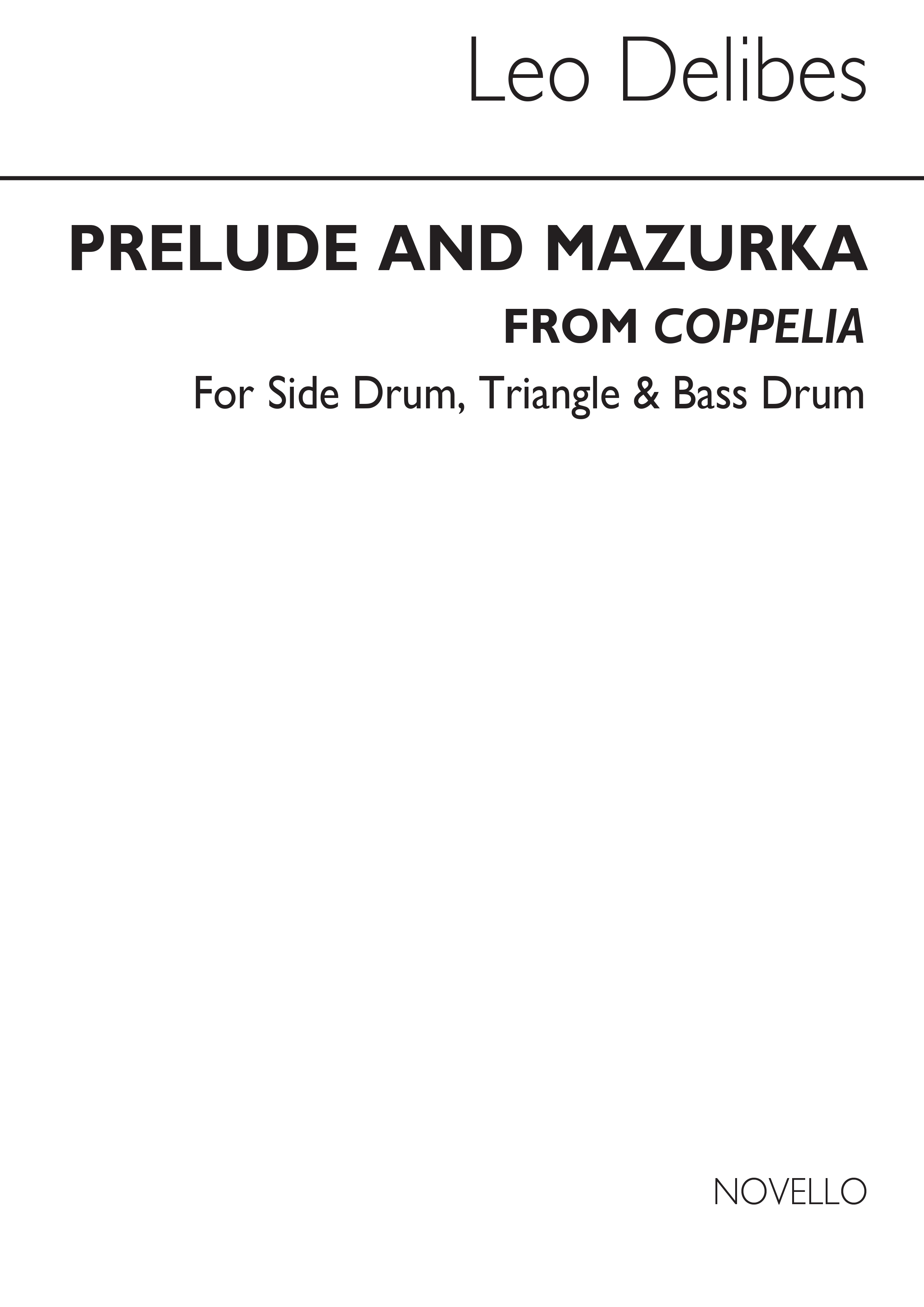 Lo Delibes: Prelude & Mazurka (Cobb) Perc: Percussion: Part