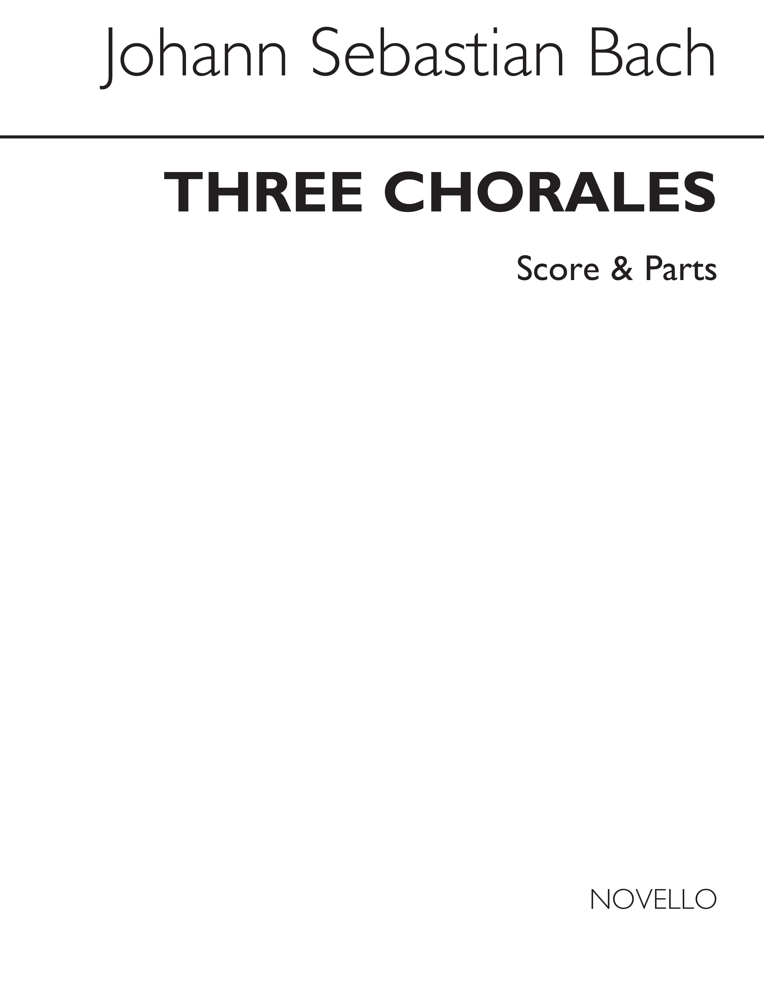 Johann Sebastian Bach: Three Chorales: Brass Ensemble: Score