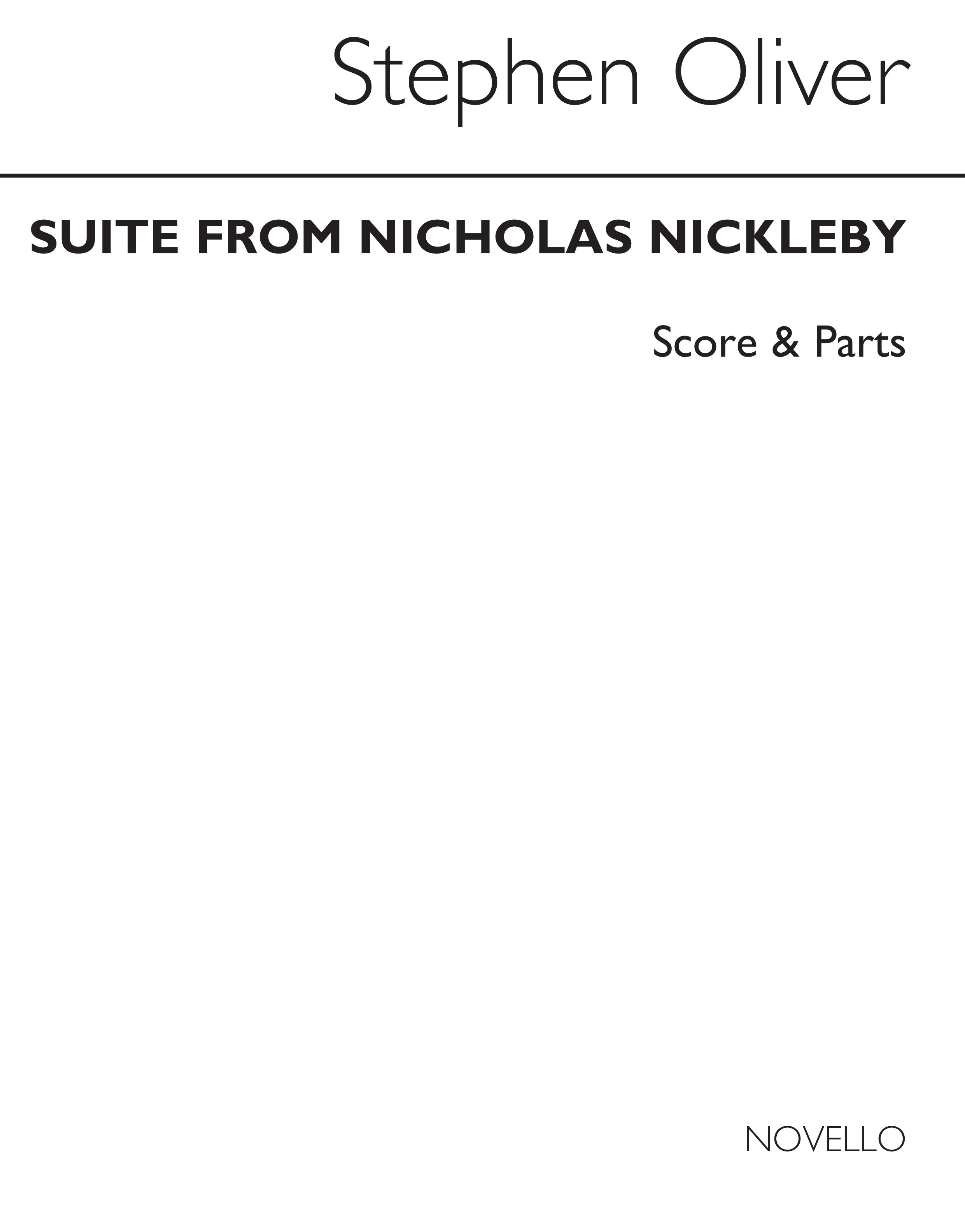 Stephen Oliver: Nicholas Nickleby Suite for Brass Ensemble (Parts): Brass