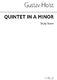 Gustav Holst: Quintet In A Minor: Wind Ensemble: Score