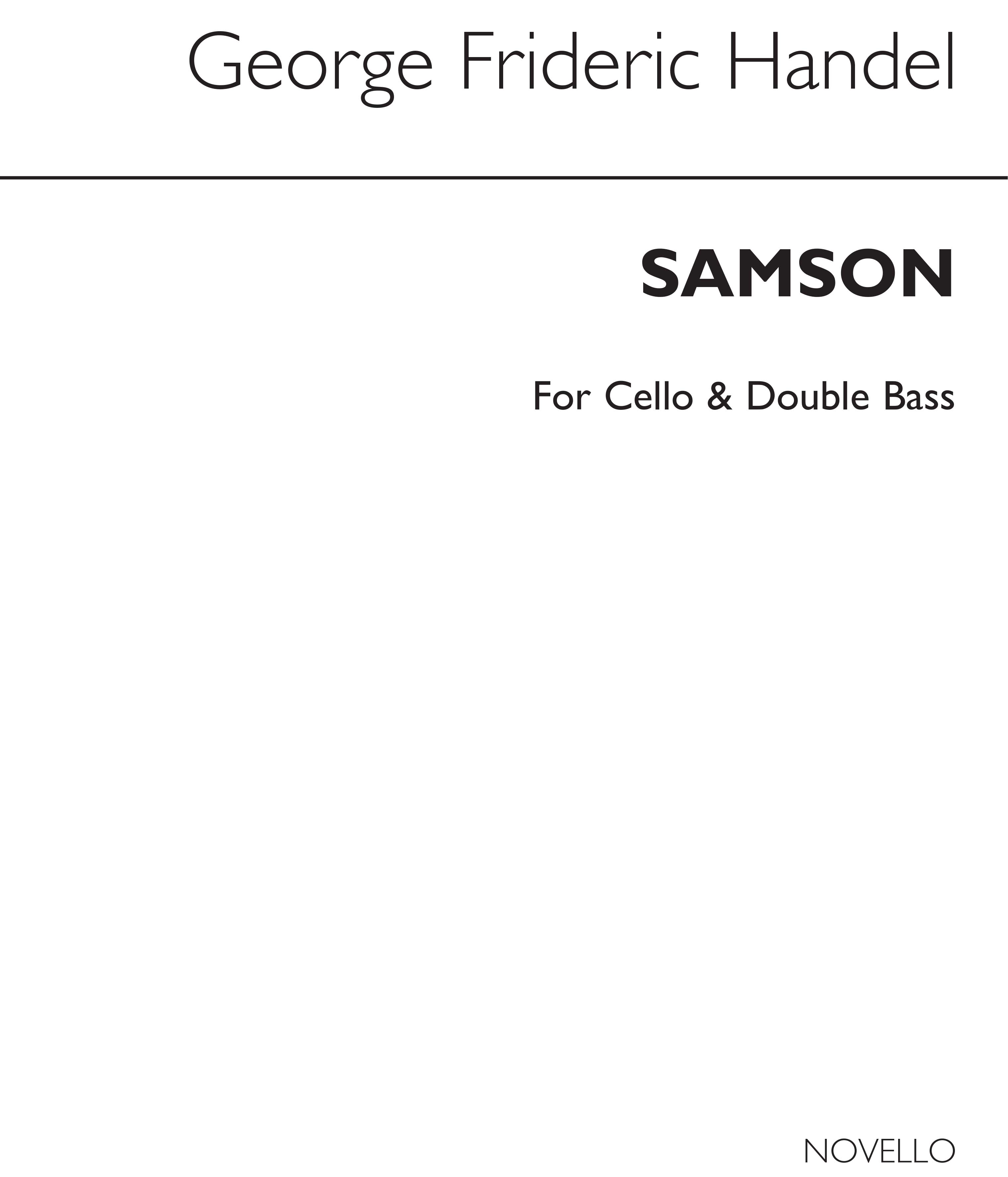 Georg Friedrich Hndel: Samson (Cello/Double Bass Part): Opera: Part