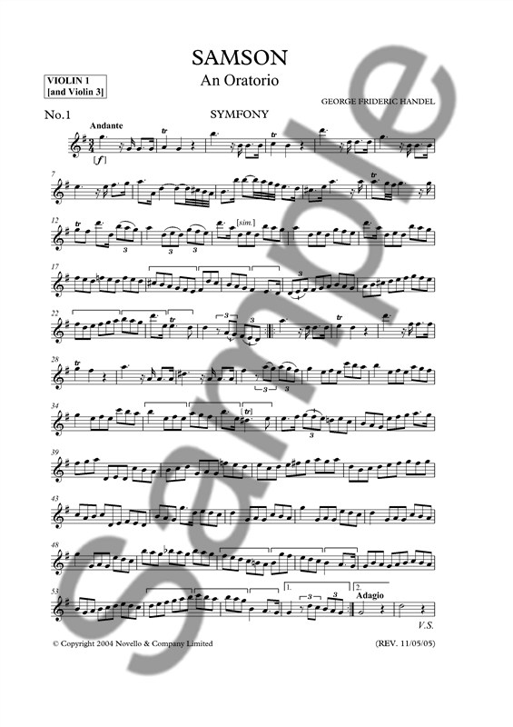 Georg Friedrich Händel: Samson: Opera: Vocal Score