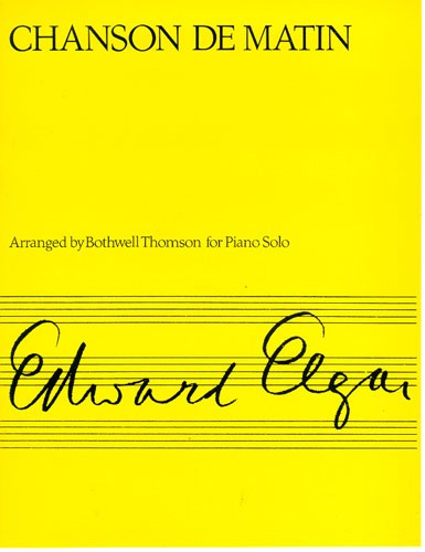 Edward Elgar: Chanson De Matin: Piano: Instrumental Work