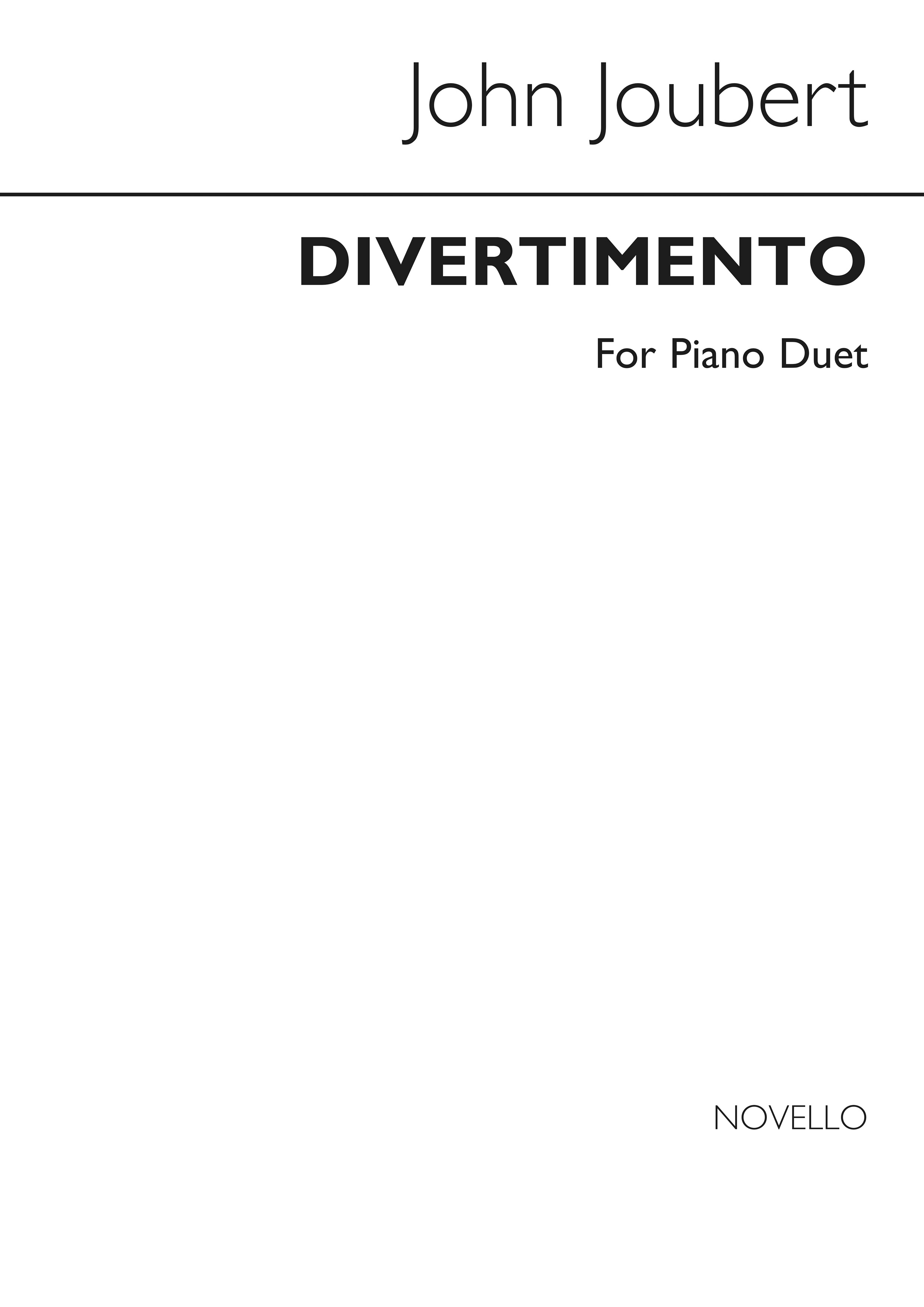 John Joubert: Divertimento Op.2 Piano Duet: Piano: Instrumental Work